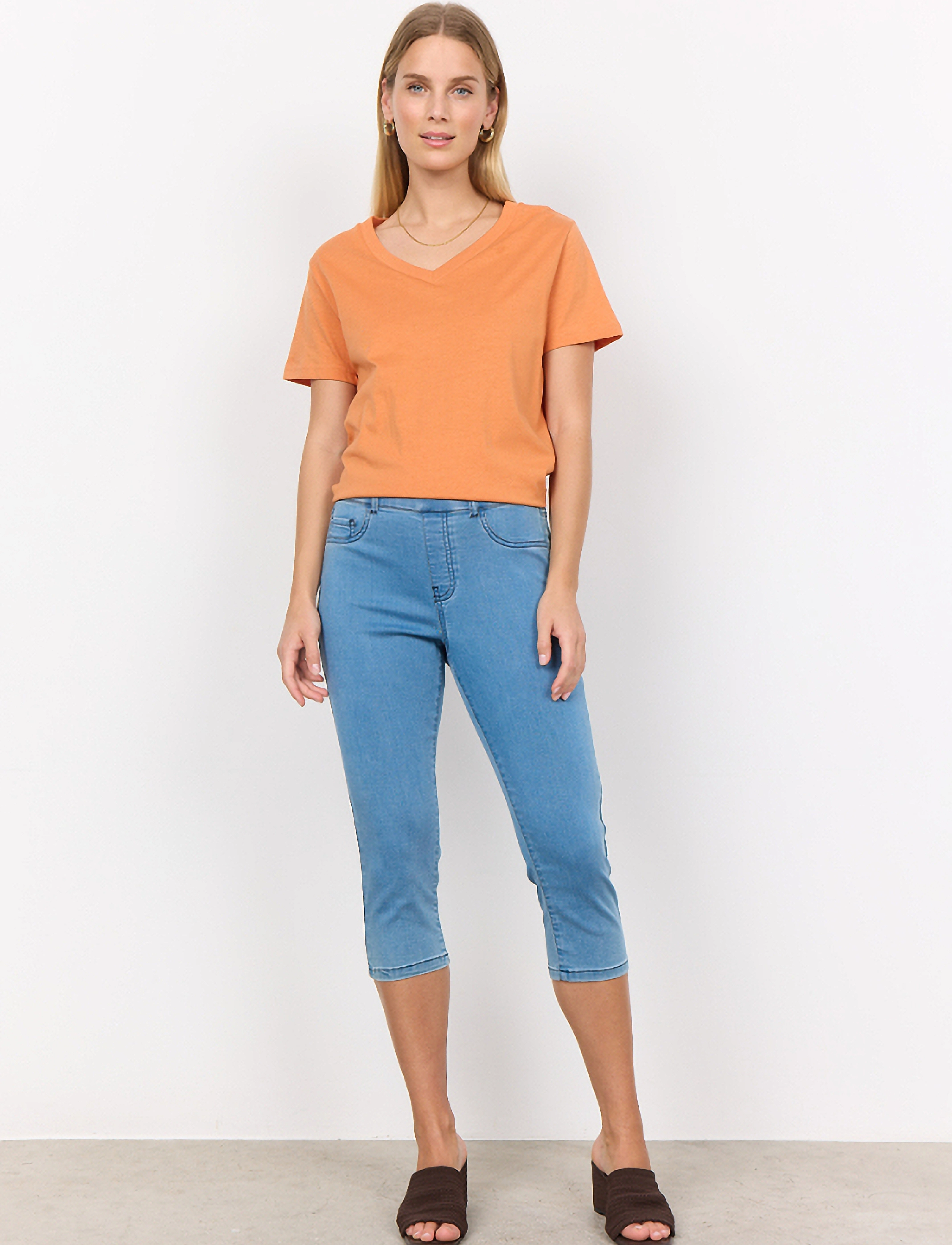 Soyaconcept Sc-Nadira, 34, Trousers, Blau - Capri Frauen