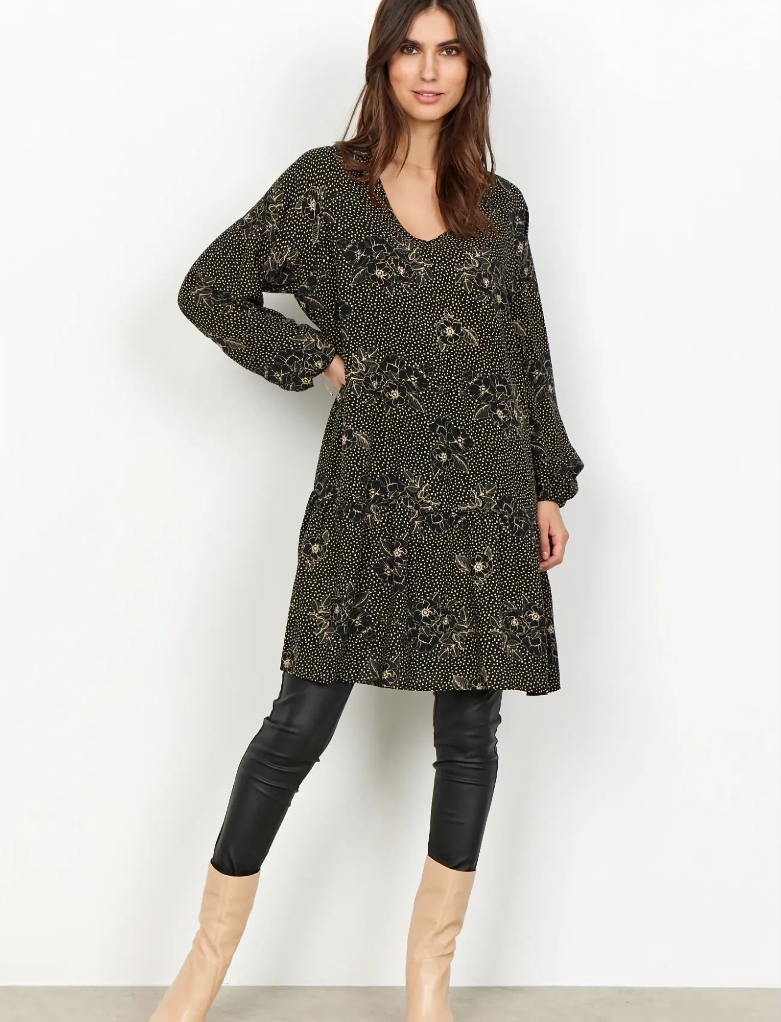 Soyaconcept - SC-GILLIAN - kurze kleider - black combi - 3
