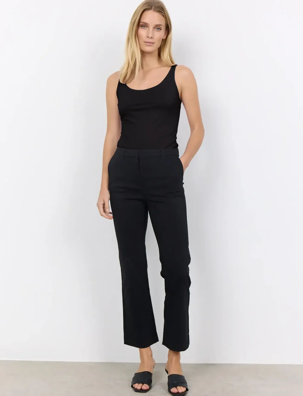 Soyaconcept - SC-LILLY - alt laiad püksid - black - 0