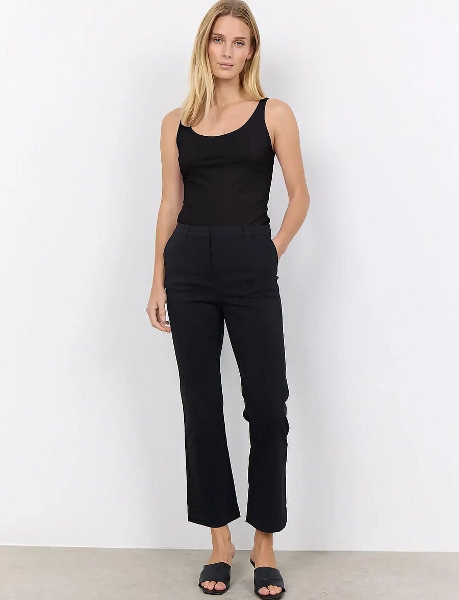 Soyaconcept - SC-LILLY - utsvängda byxor - black - 0