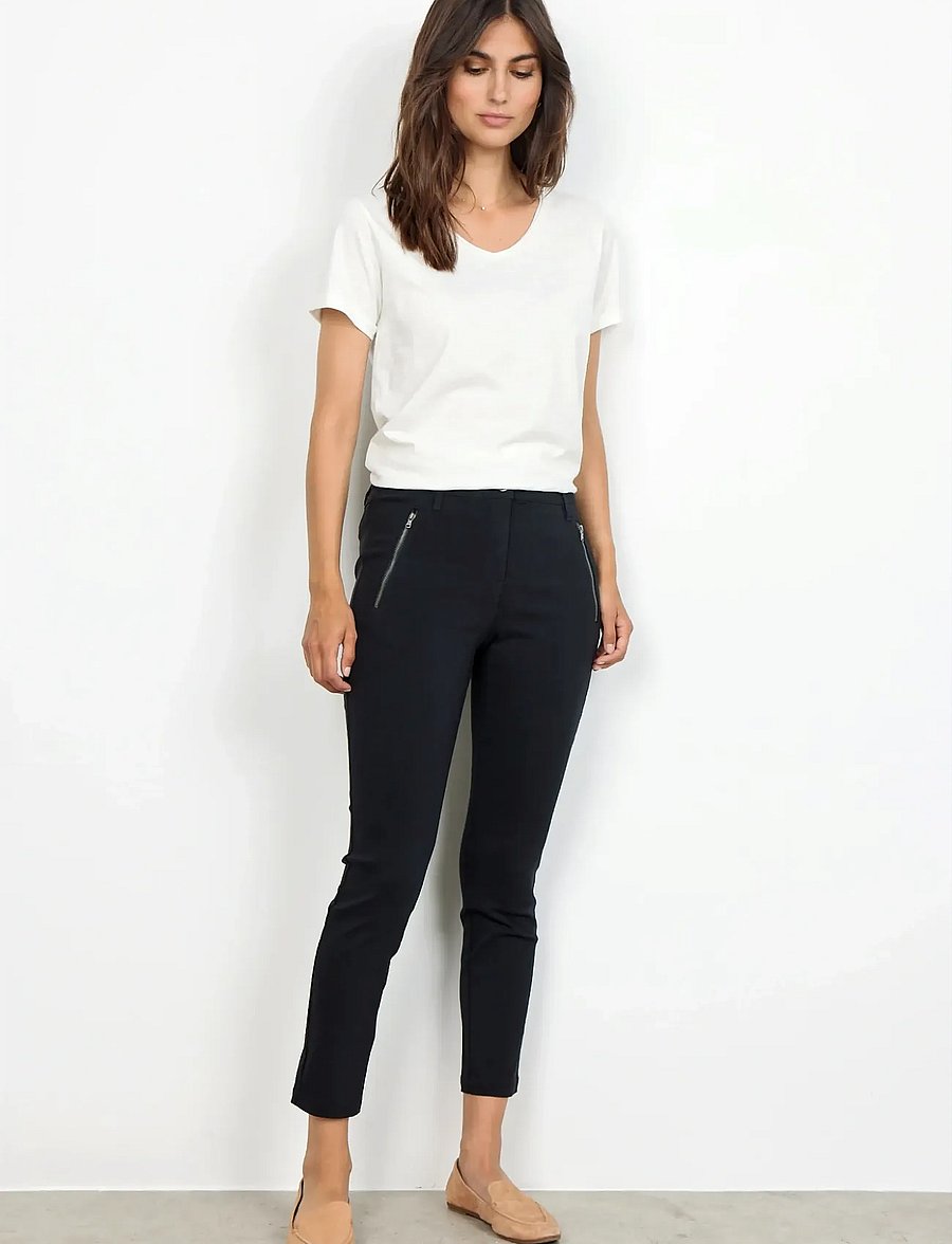 Soyaconcept - SC-LILLY - stuprörsbyxor - black - 0