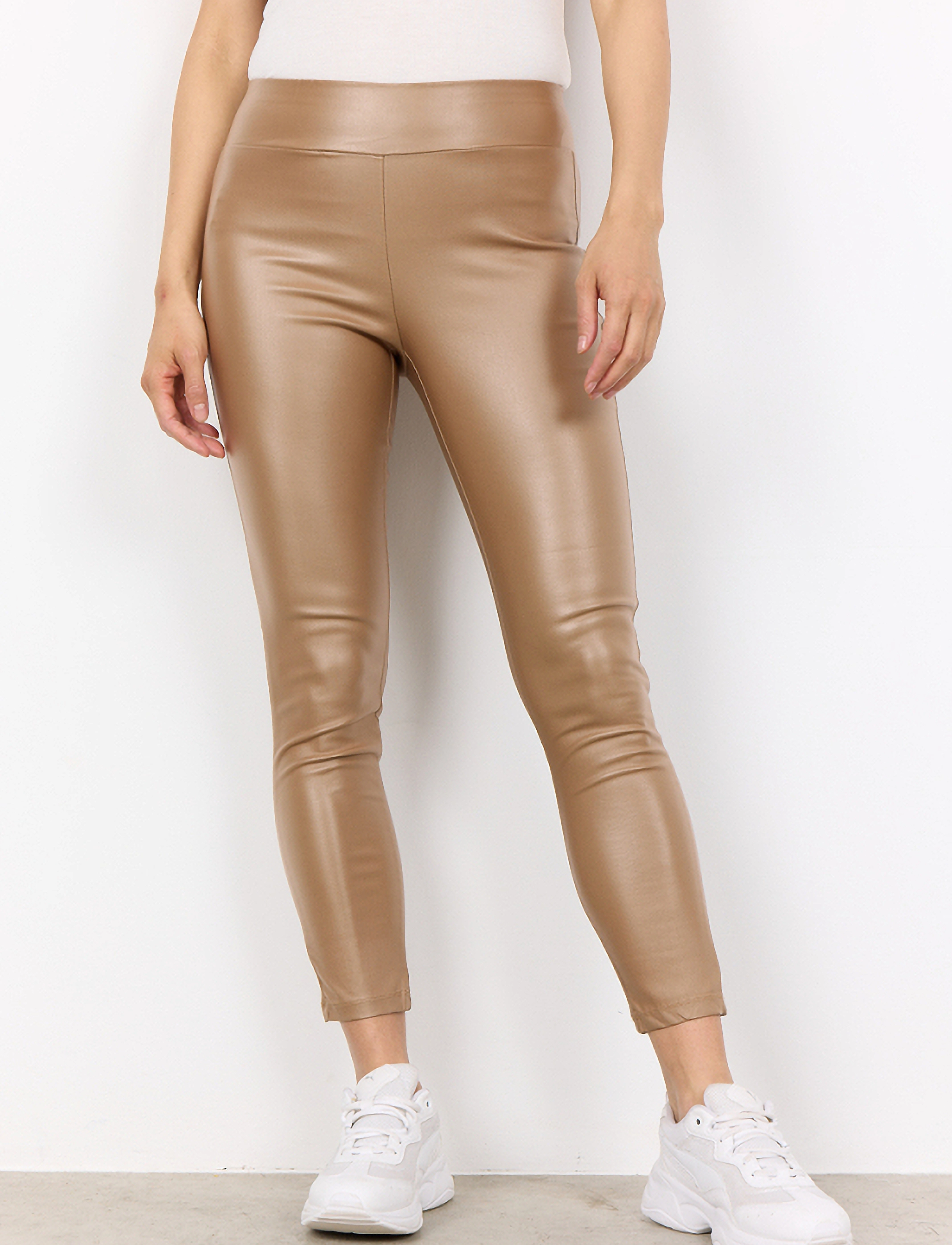 Soyaconcept - SC-PAM - leather trousers - desert brown - 3