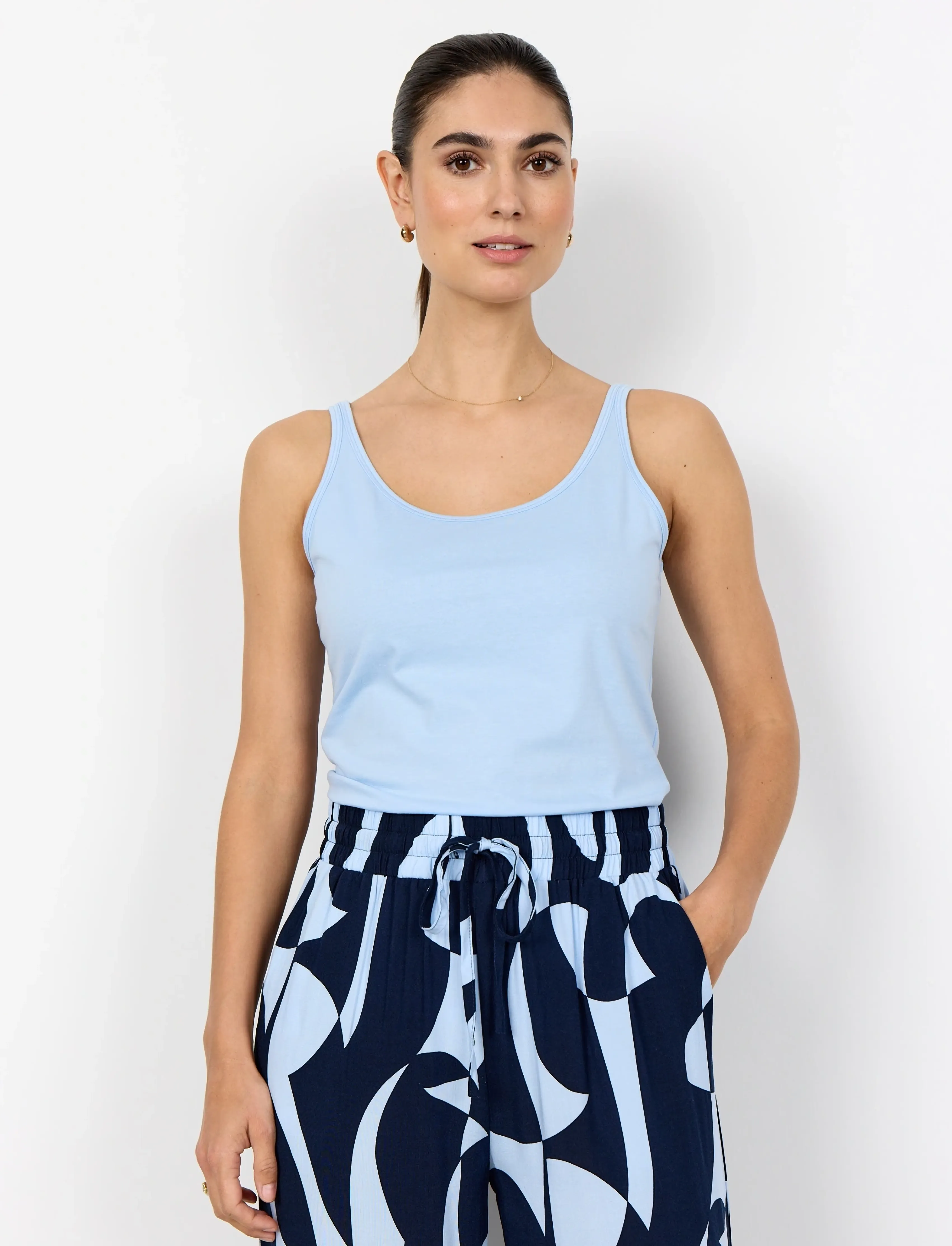Soyaconcept Sc-Pylle, Kvinder, Tanktop, Blå, Str: XS