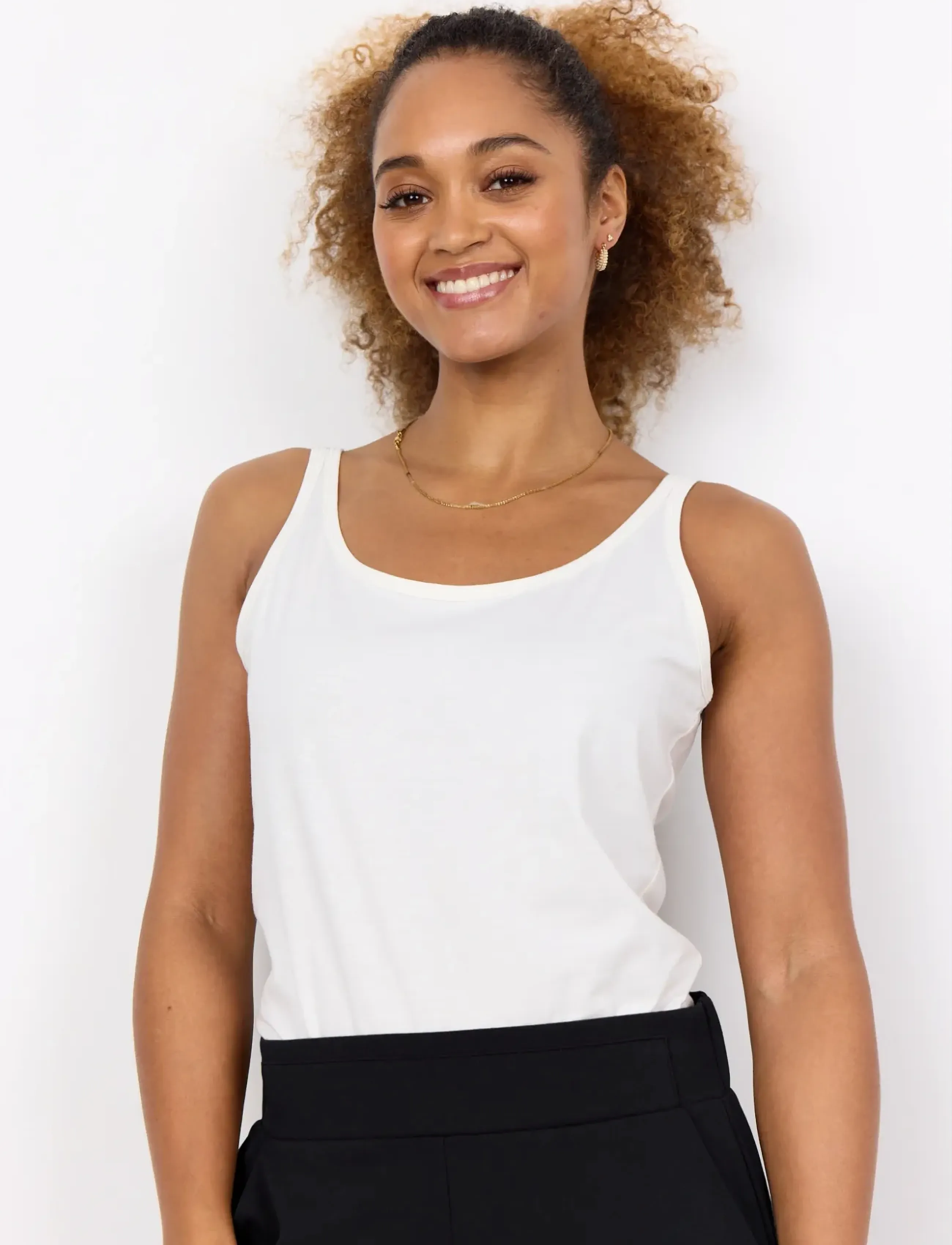 Soyaconcept SC-PYLLE - Sleeveless tops - OFFWHITE / white