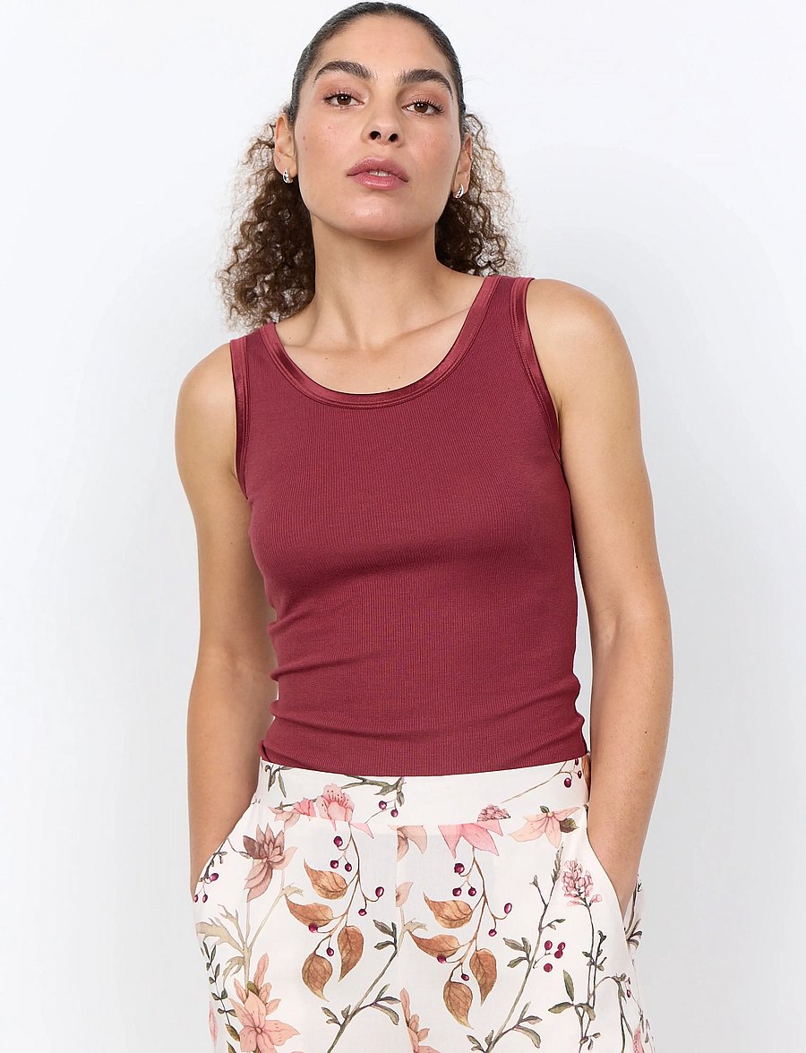 Soyaconcept - SC-RYAN - tanktops - 4985 oxblood red - 0