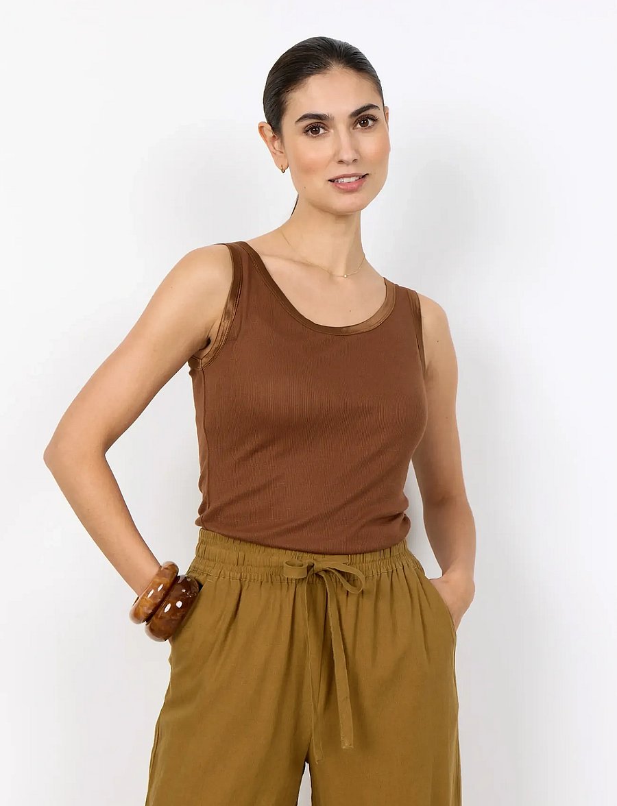 Soyaconcept - SC-RYAN - Ärmellose tops - 8710 toffee - 0