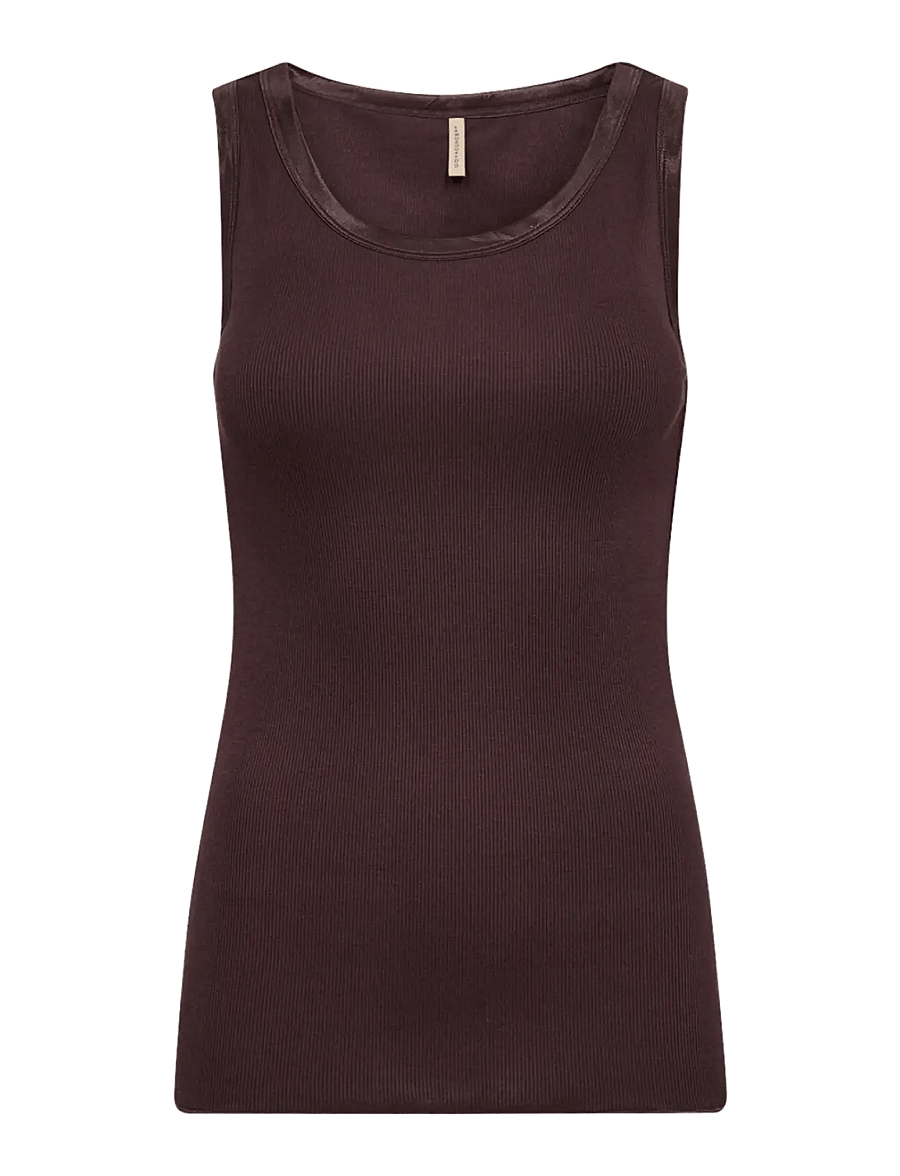 Soyaconcept - SC-RYAN - Ärmellose tops - 8980 chocolate plum - 1