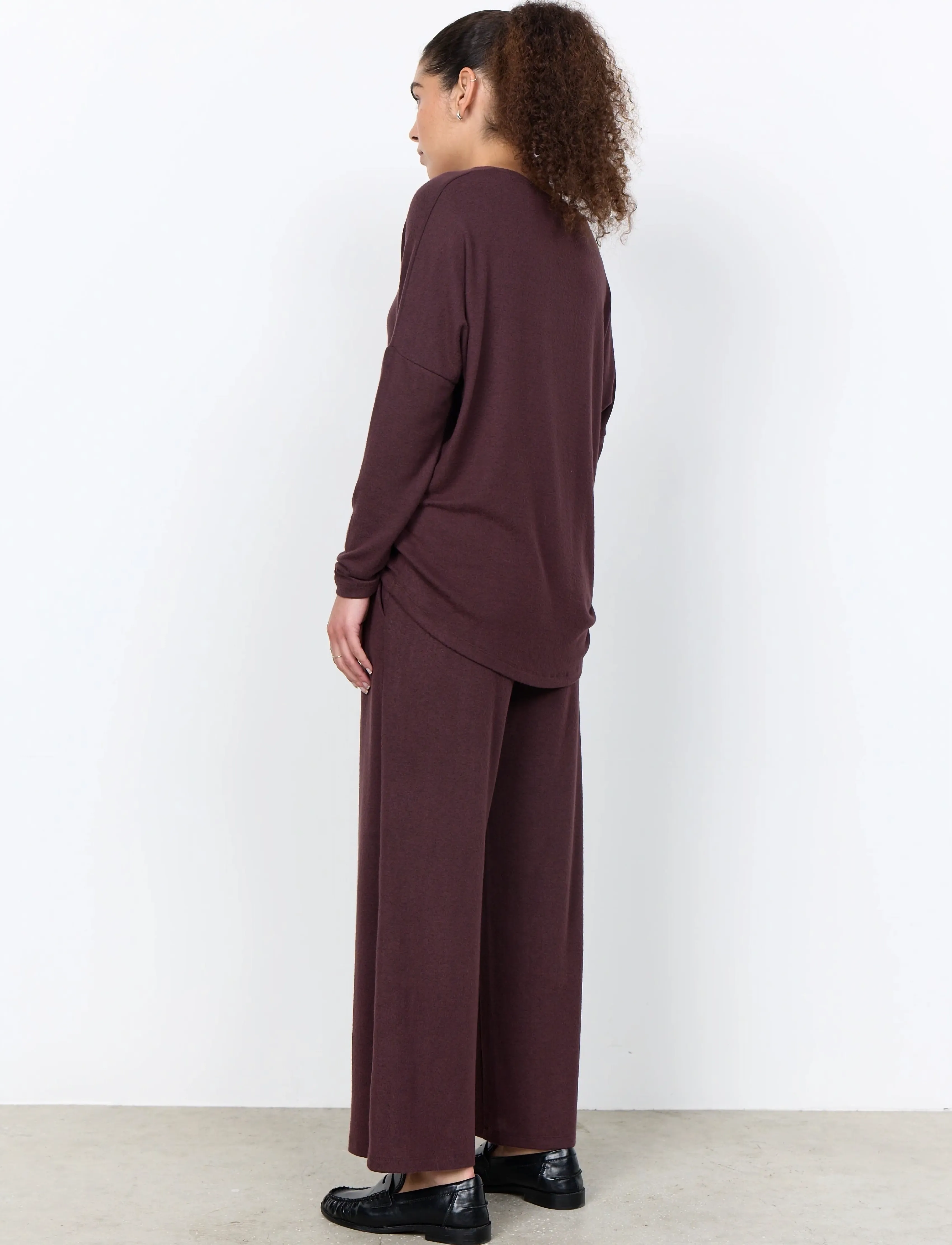 Soyaconcept - SC-BIARA - long-sleeved tops - 98980 chocolate plum melange - 4