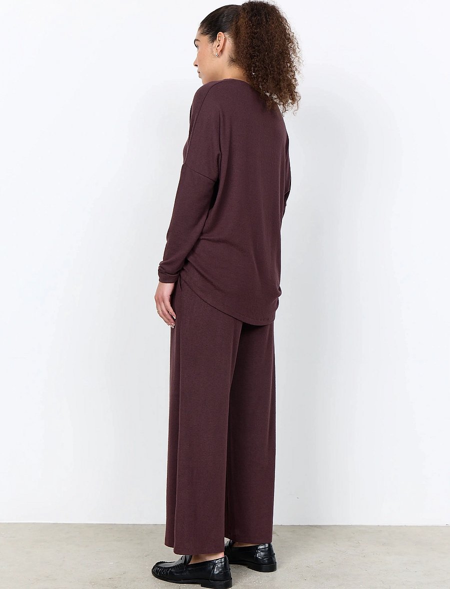 Soyaconcept - SC-BIARA - long-sleeved tops - 98980 chocolate plum melange - 4