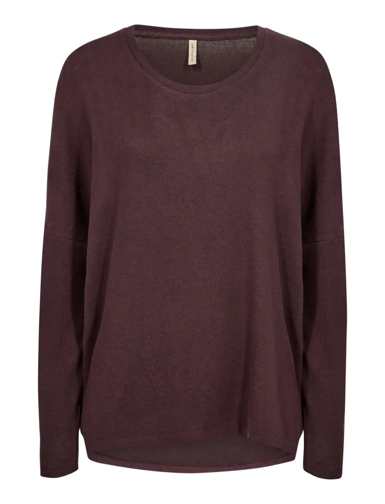 Soyaconcept - SC-BIARA - long-sleeved tops - 98980 chocolate plum melange - 3