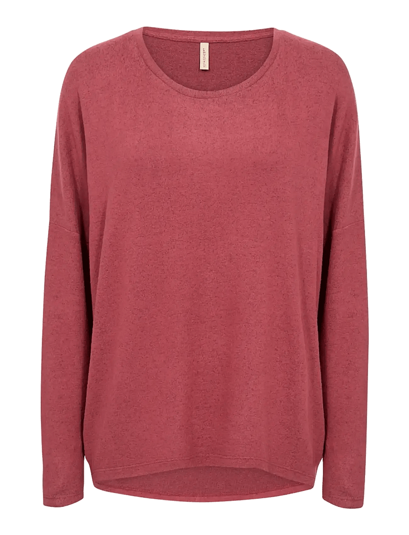 Soyaconcept - SC-BIARA - langärmlige tops - 94470 dk. red mel - 1