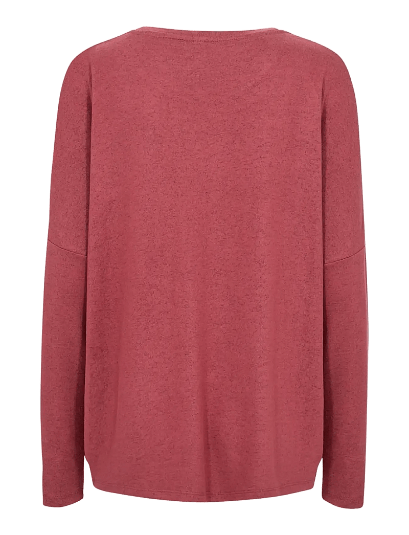 Soyaconcept - SC-BIARA - langärmlige tops - 94470 dk. red mel - 2