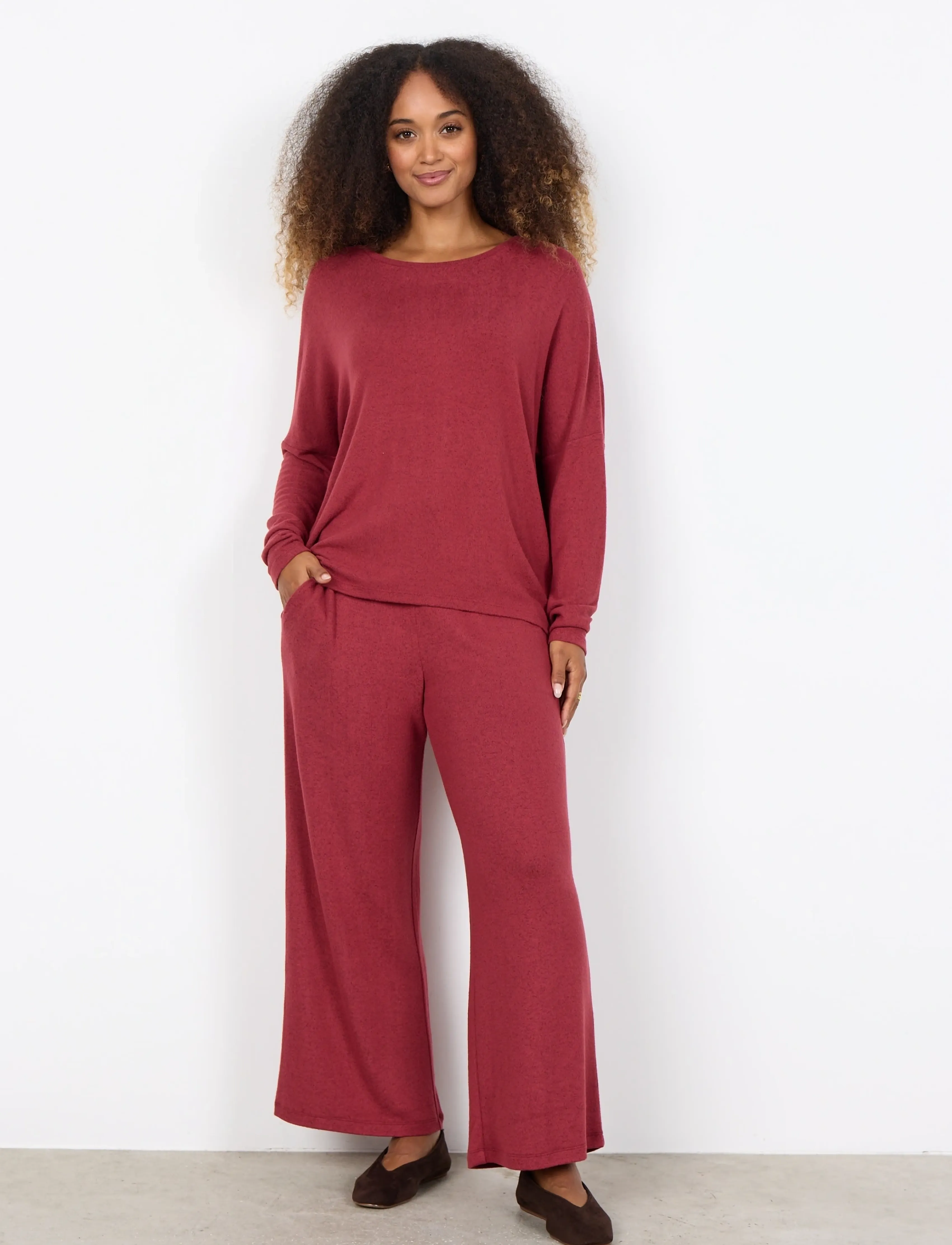 Soyaconcept - SC-BIARA - pitkähihaiset paidat - 94470 dk. red mel - 3