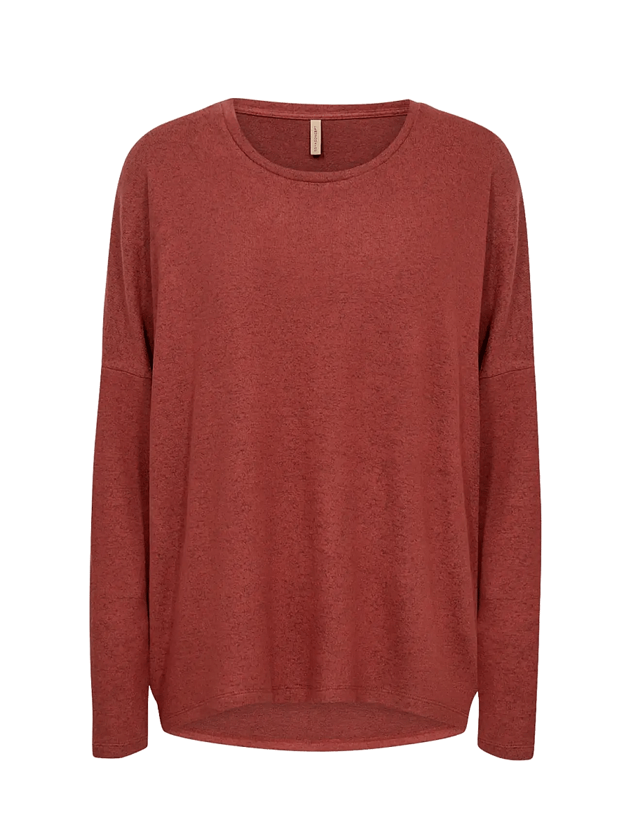 Soyaconcept - SC-BIARA - long-sleeved tops - 94577 mineral red mel - 1