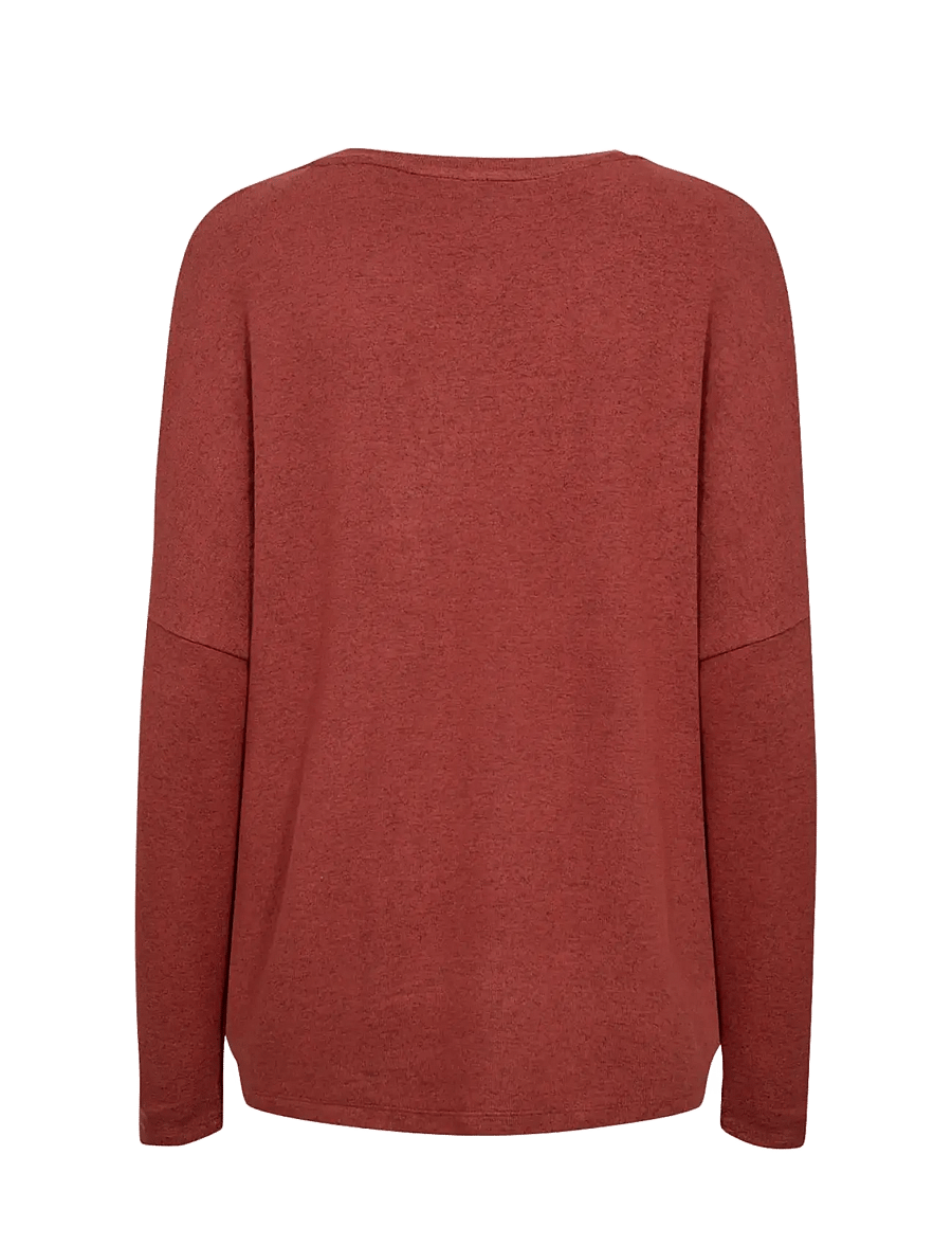 Soyaconcept - SC-BIARA - long-sleeved tops - 94577 mineral red mel - 2