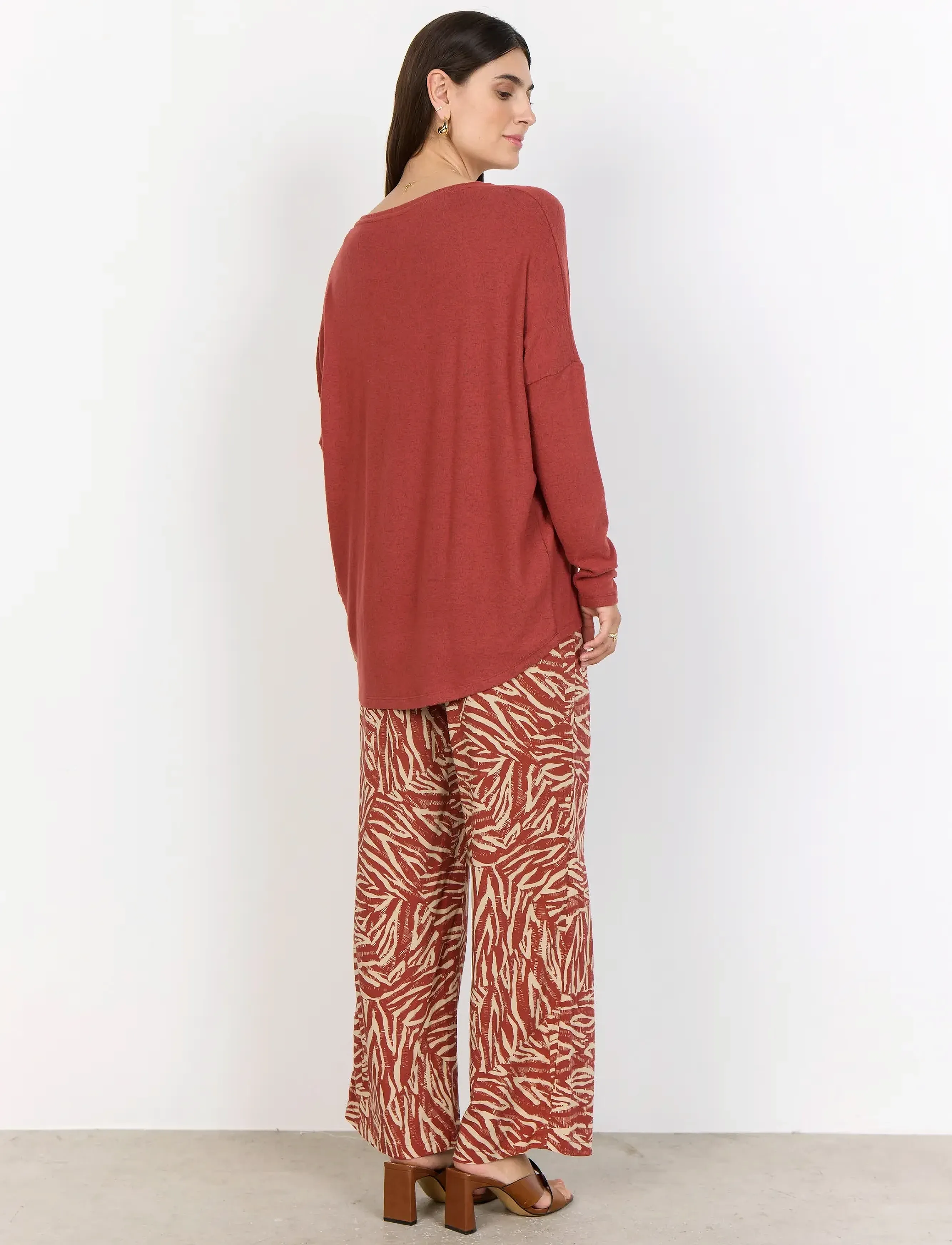 Soyaconcept - SC-BIARA - long-sleeved tops - 94577 mineral red mel - 3