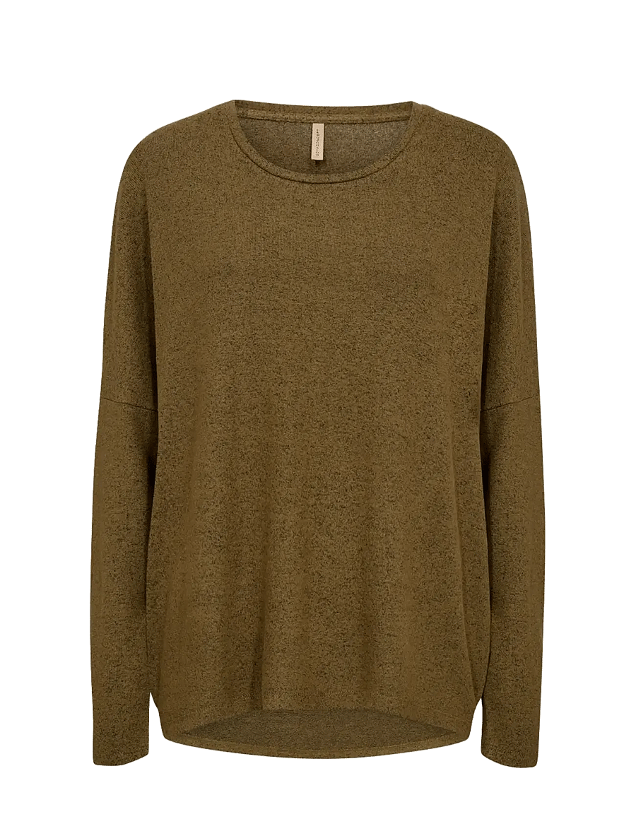 Soyaconcept - SC-BIARA - långärmade toppar - 97230 misty olive mel - 1