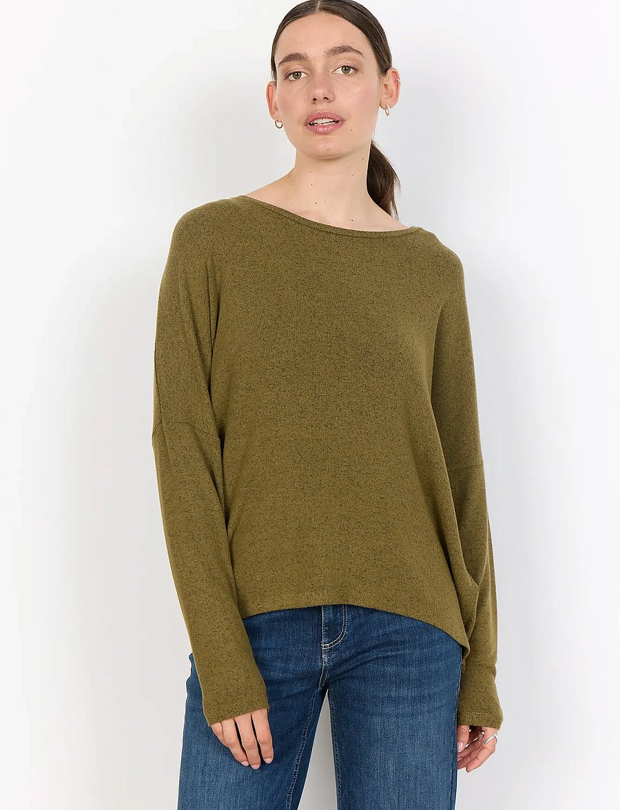 Soyaconcept - SC-BIARA - långärmade toppar - 97230 misty olive mel - 0