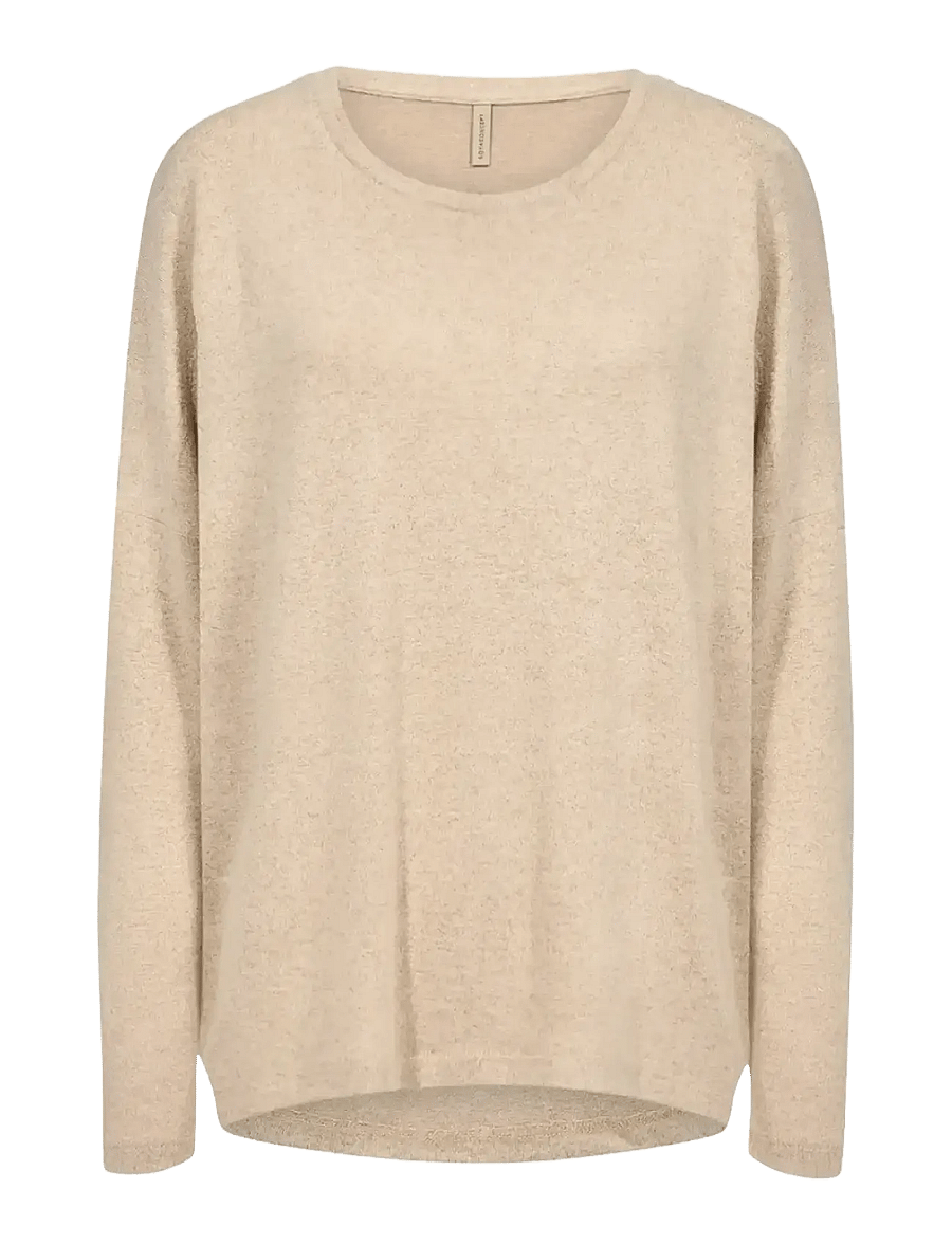 Soyaconcept - SC-BIARA - langærmede toppe - 98008 sand melange - 1