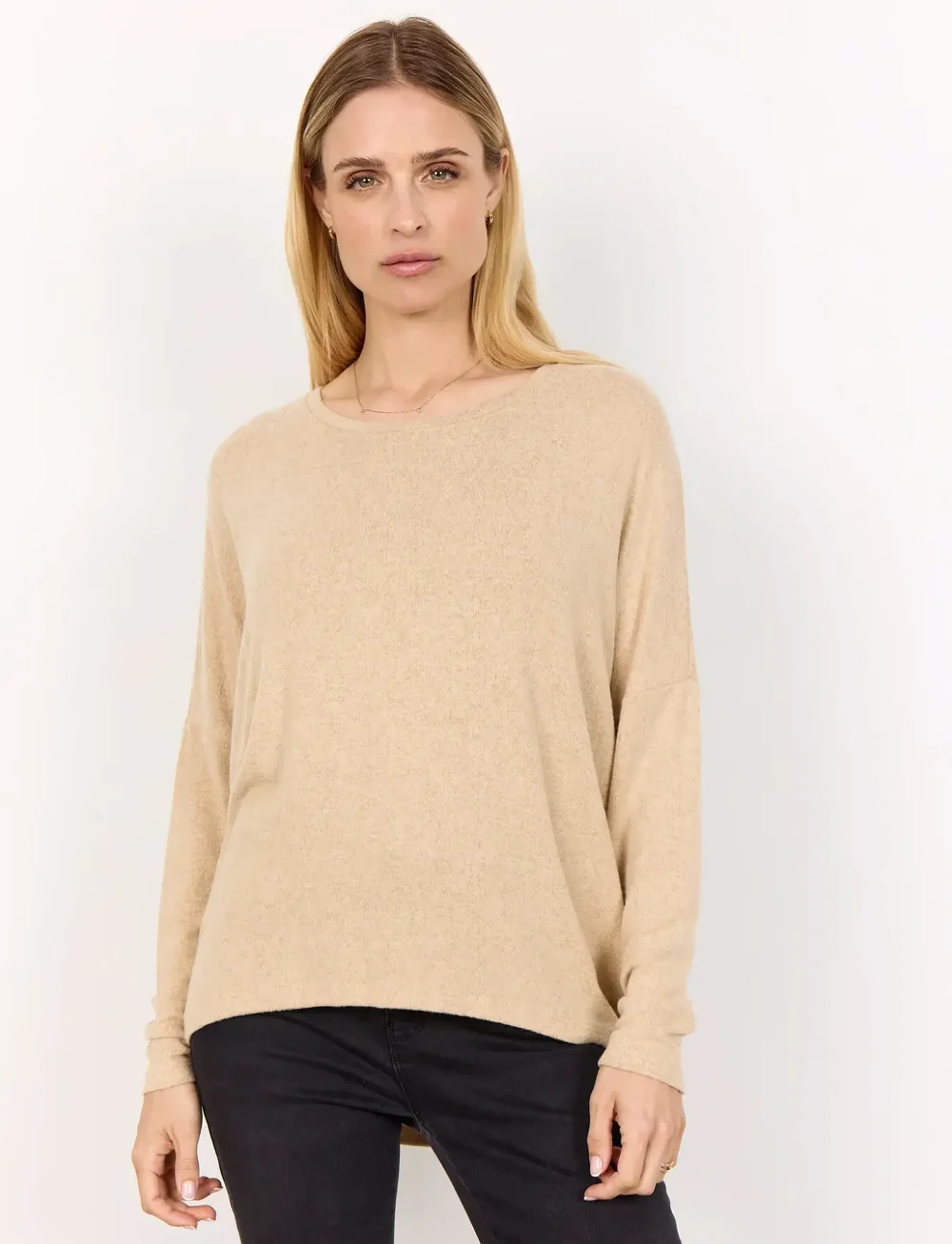 Soyaconcept - SC-BIARA - pikkade varrukatega pluusid - 98008 sand melange - 0