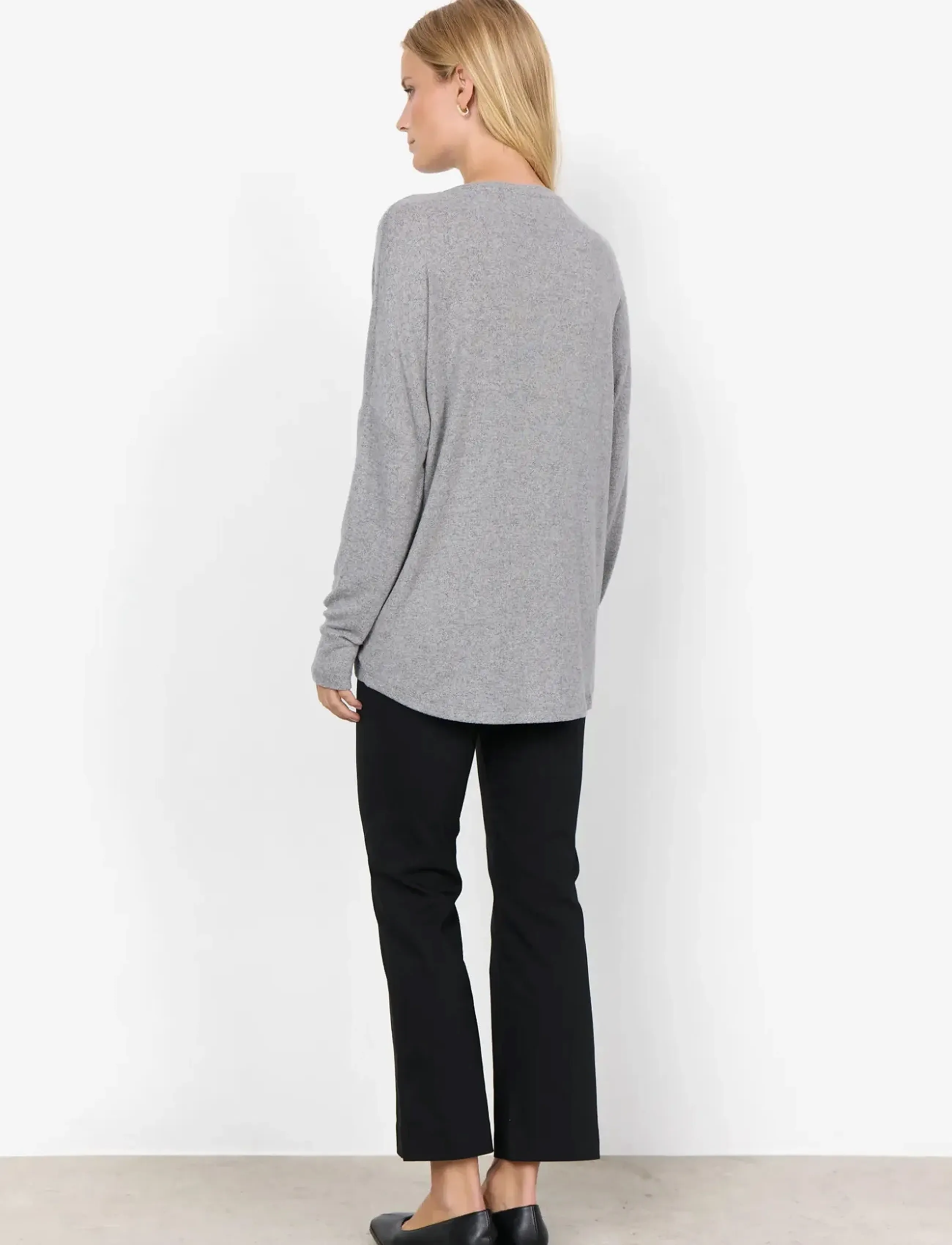 Soyaconcept - SC-BIARA - långärmade toppar - 99470 med. grey melange - 3