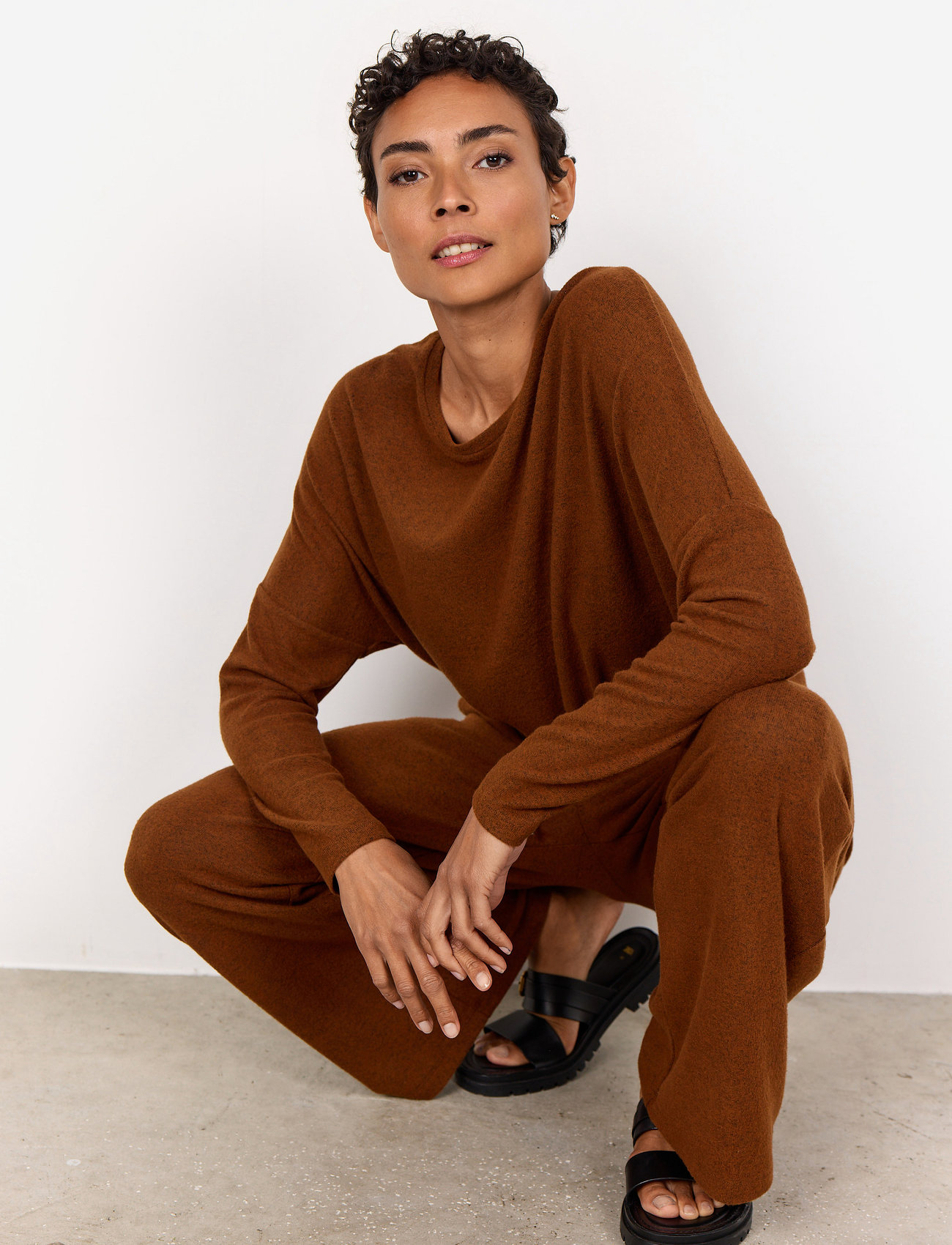 Soyaconcept - SC-BIARA - efterårstøj - brown melange - 2