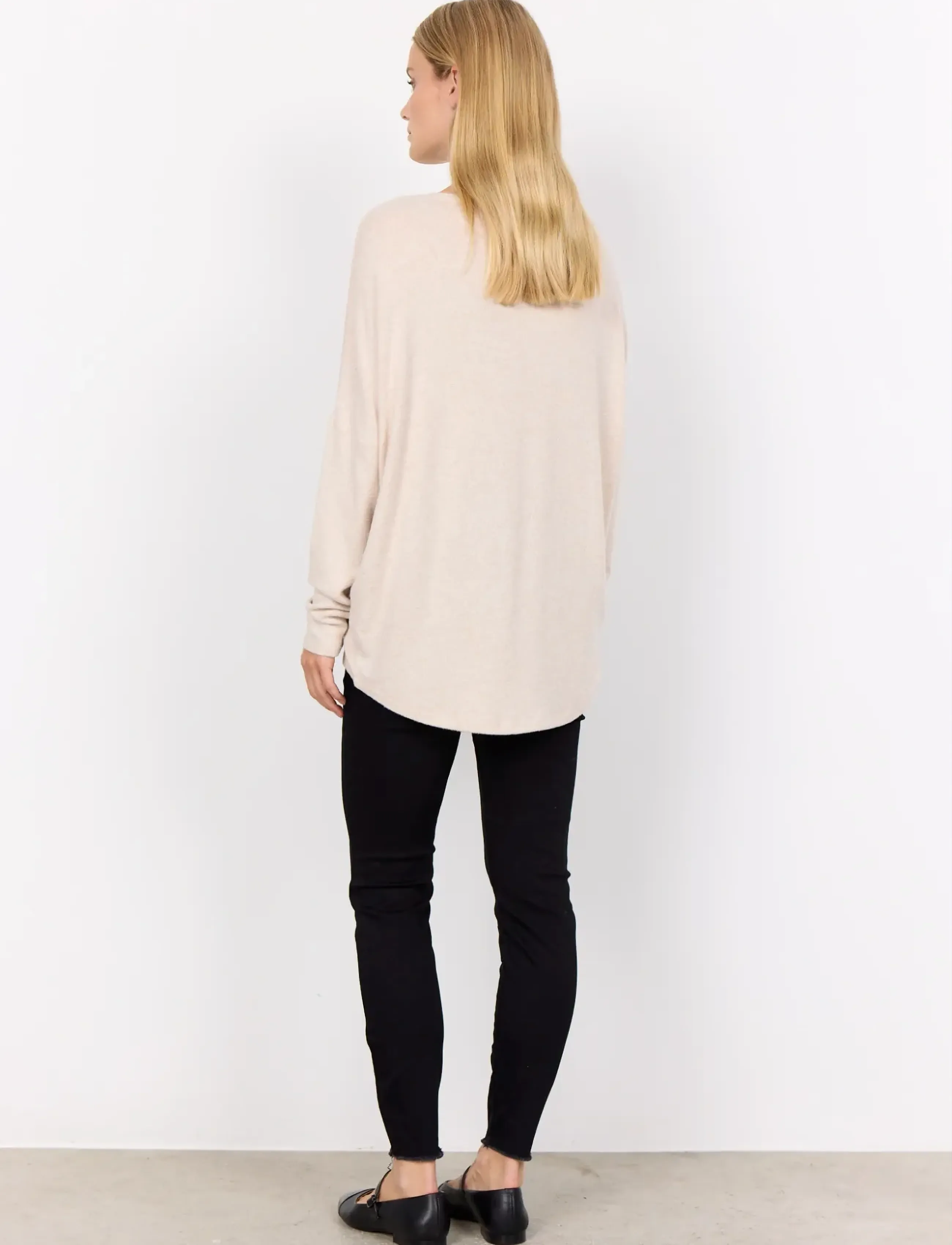 Soyaconcept - SC-BIARA - long-sleeved tops - cream melange - 3