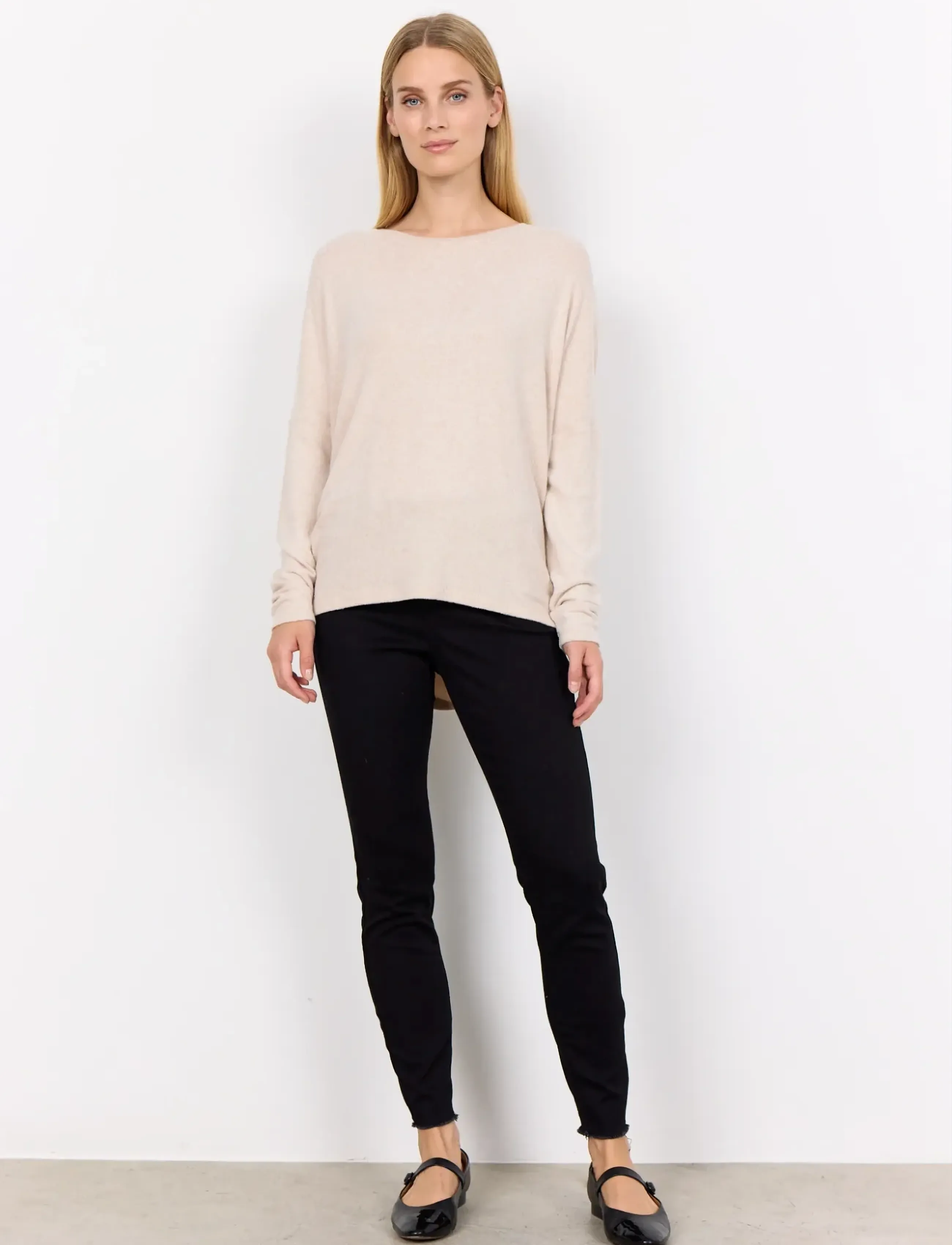 Soyaconcept - SC-BIARA - long-sleeved tops - cream melange - 4