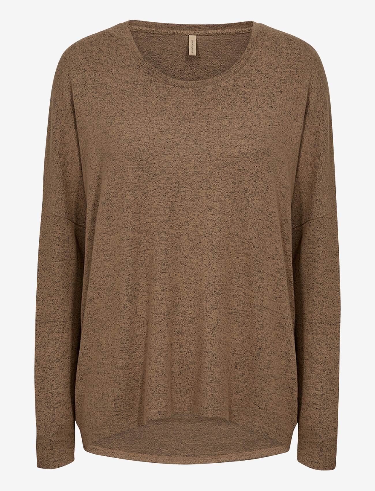 Soyaconcept - SC-BIARA - långärmade blusar - desert brown melange - 1