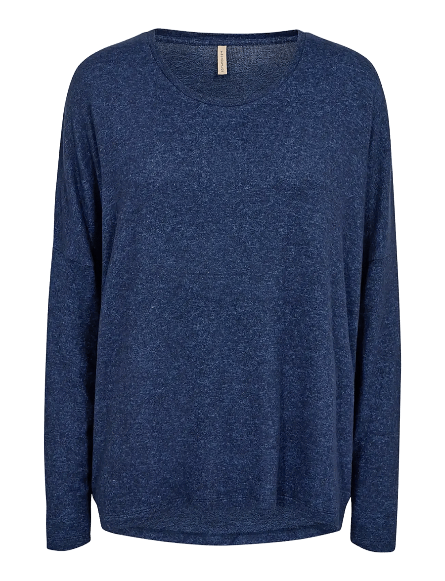 Soyaconcept - SC-BIARA - long-sleeved tops - navy melange - 1