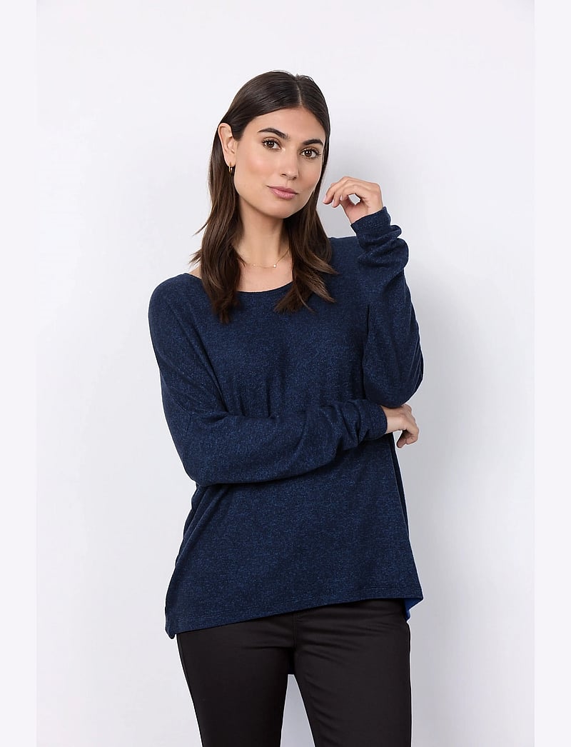 Soyaconcept - SC-BIARA - langärmlige tops - navy melange - 0