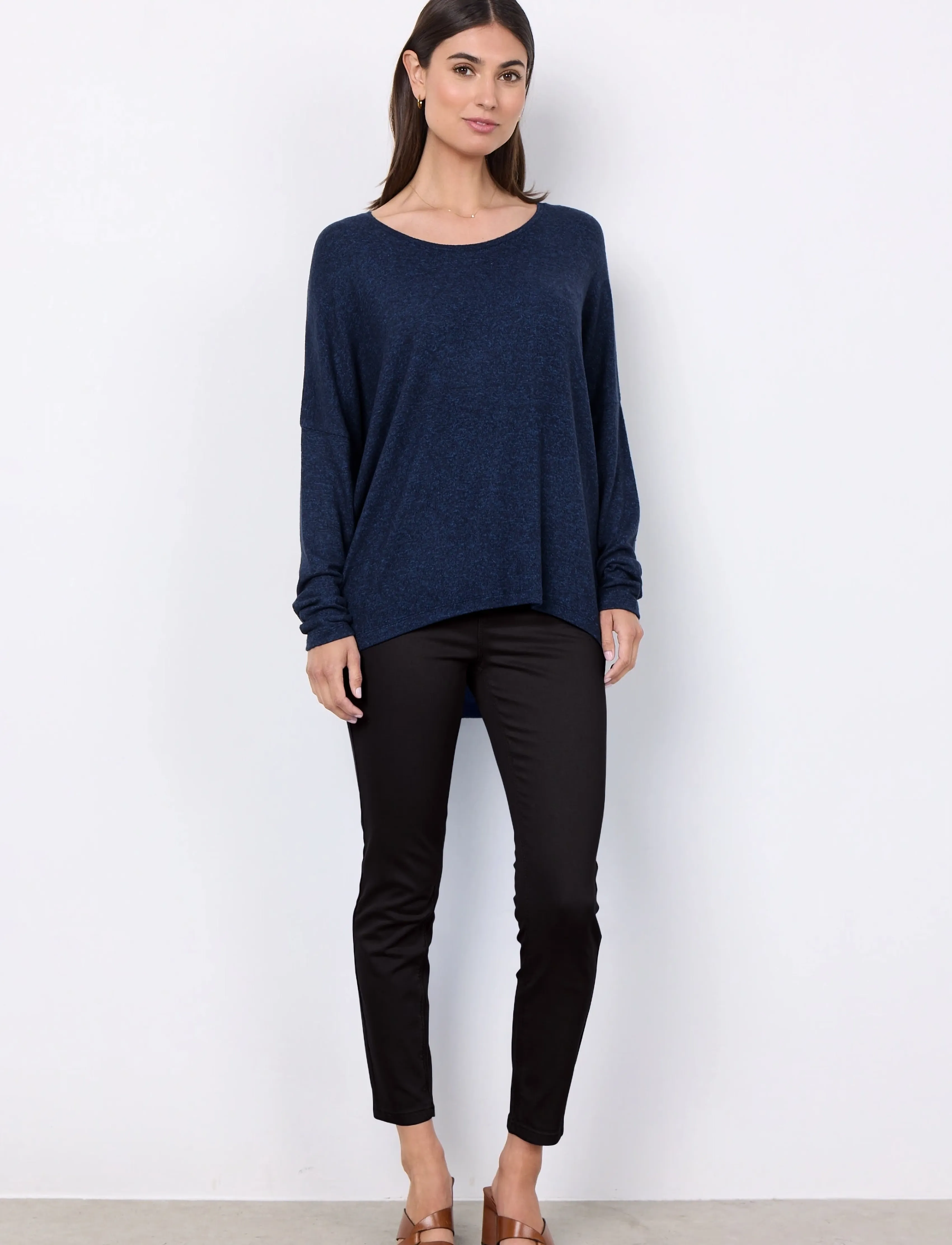 Soyaconcept - SC-BIARA - long-sleeved tops - navy melange - 3