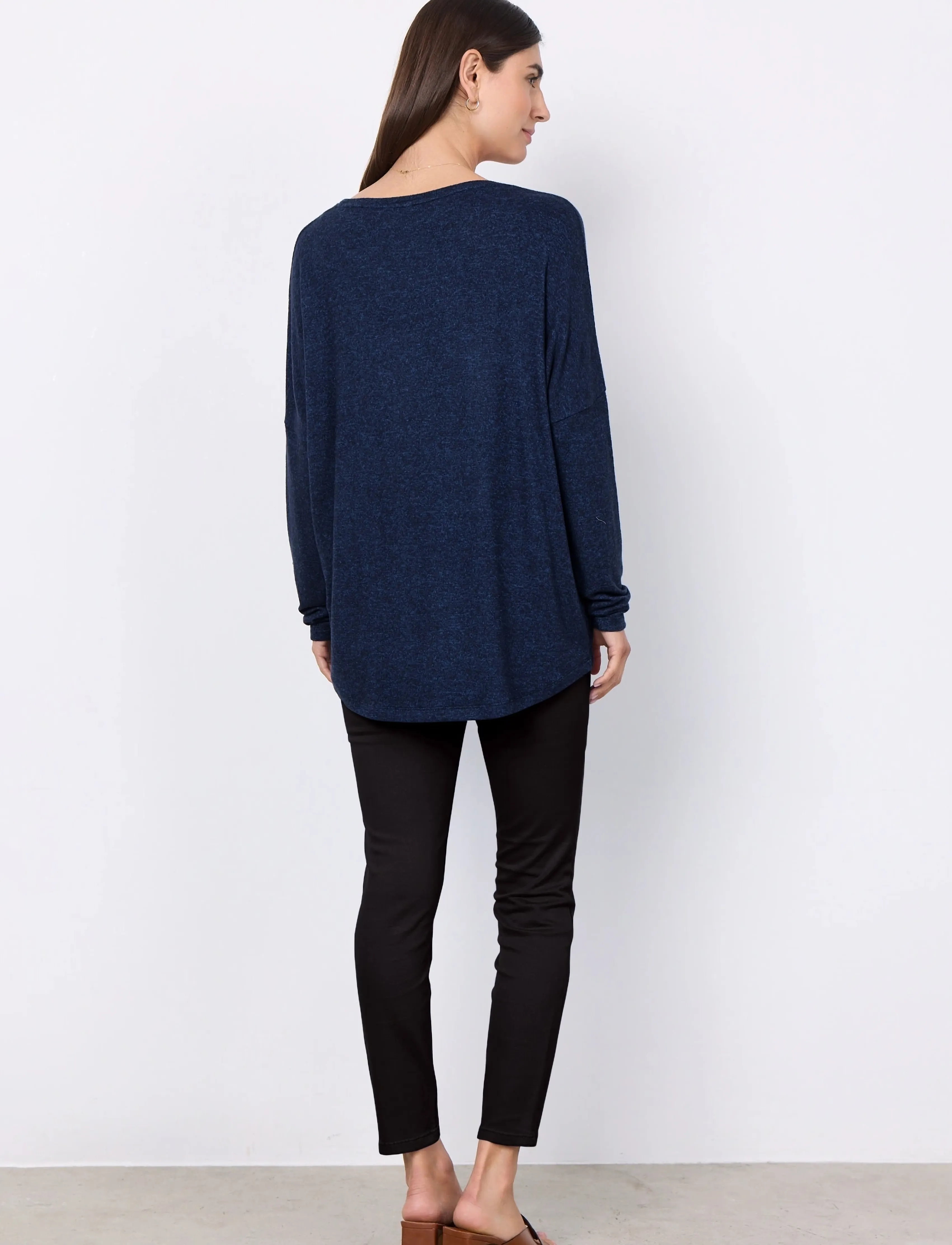 Soyaconcept - SC-BIARA - long-sleeved tops - navy melange - 4