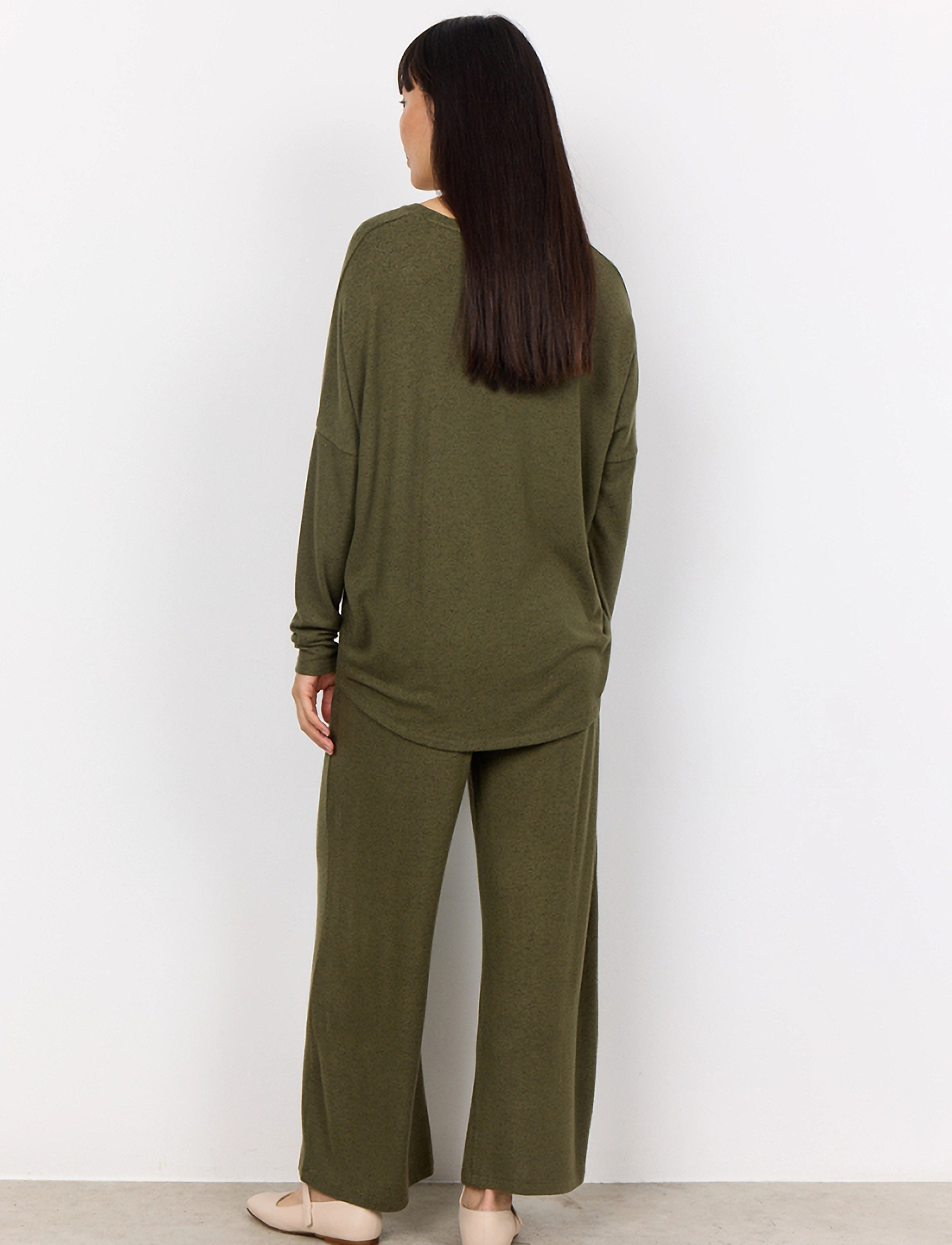 Soyaconcept - SC-BIARA - langärmlige tops - olive melange - 4