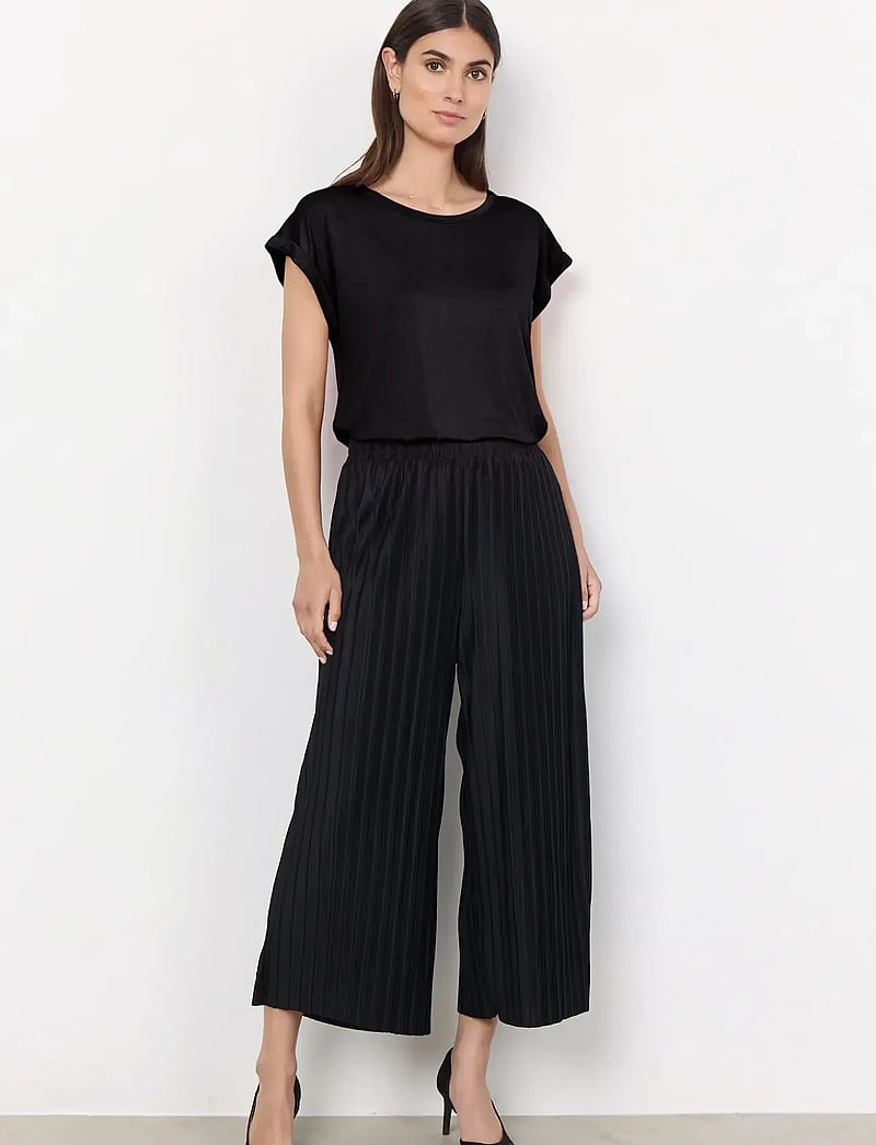 Soyaconcept - SC-KIRIT - bukser med brede ben - black - 0