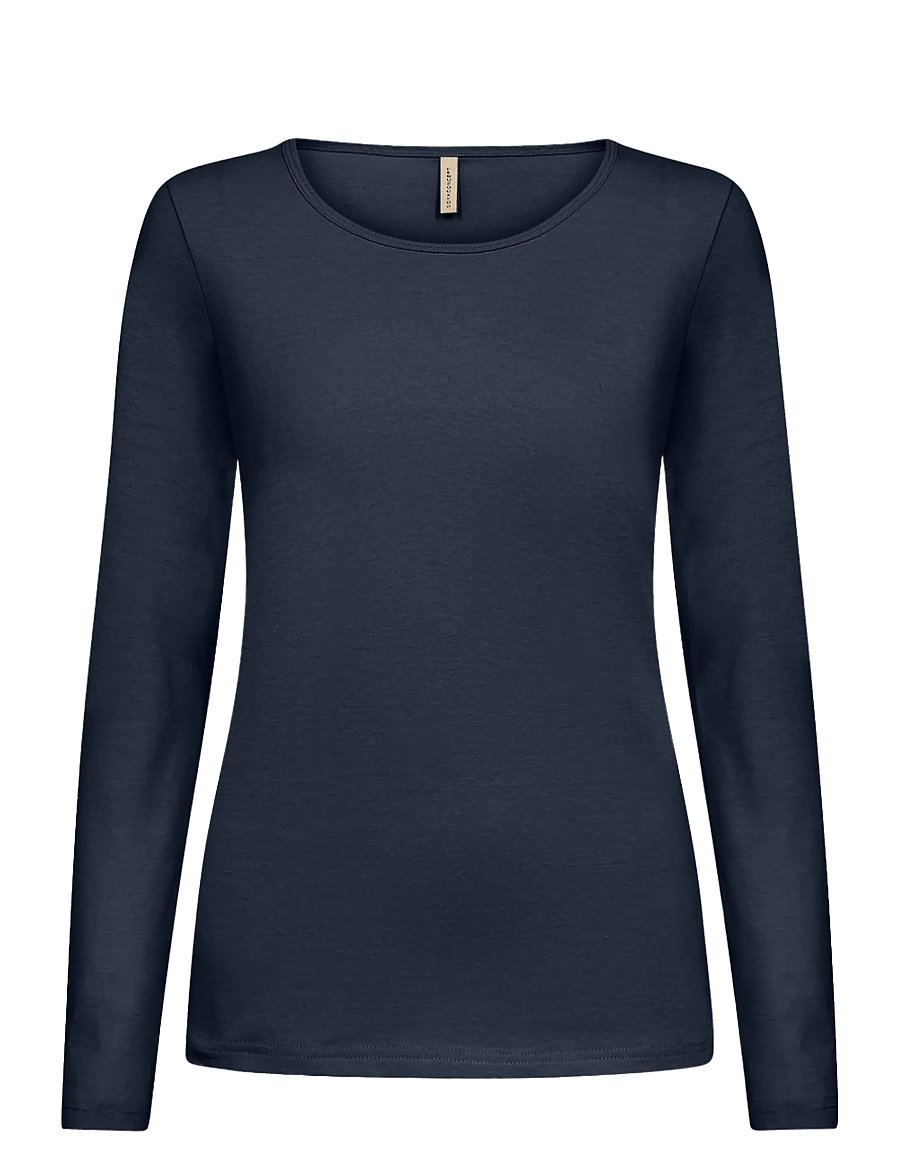 Soyaconcept - SC-PYLLE - långärmade toppar - 6910 navy - 1