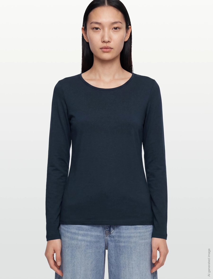 Soyaconcept - SC-PYLLE - långärmade toppar - 6910 navy - 3