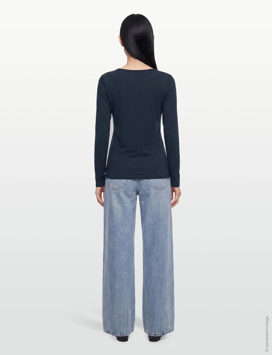 Soyaconcept - SC-PYLLE - långärmade toppar - 6910 navy - 4