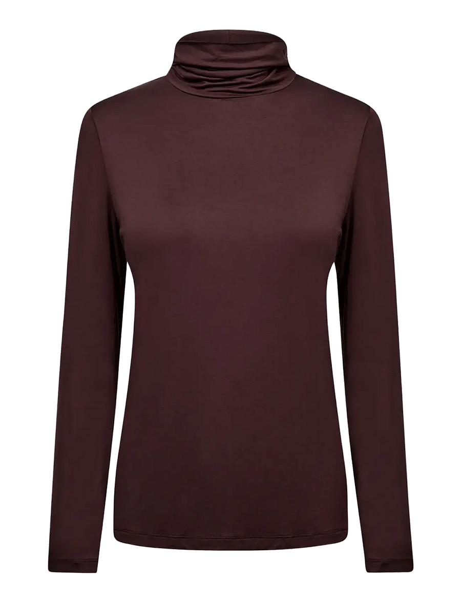 Soyaconcept - SC-MARICA - langärmlige tops - 8980 chocolate plum - 1