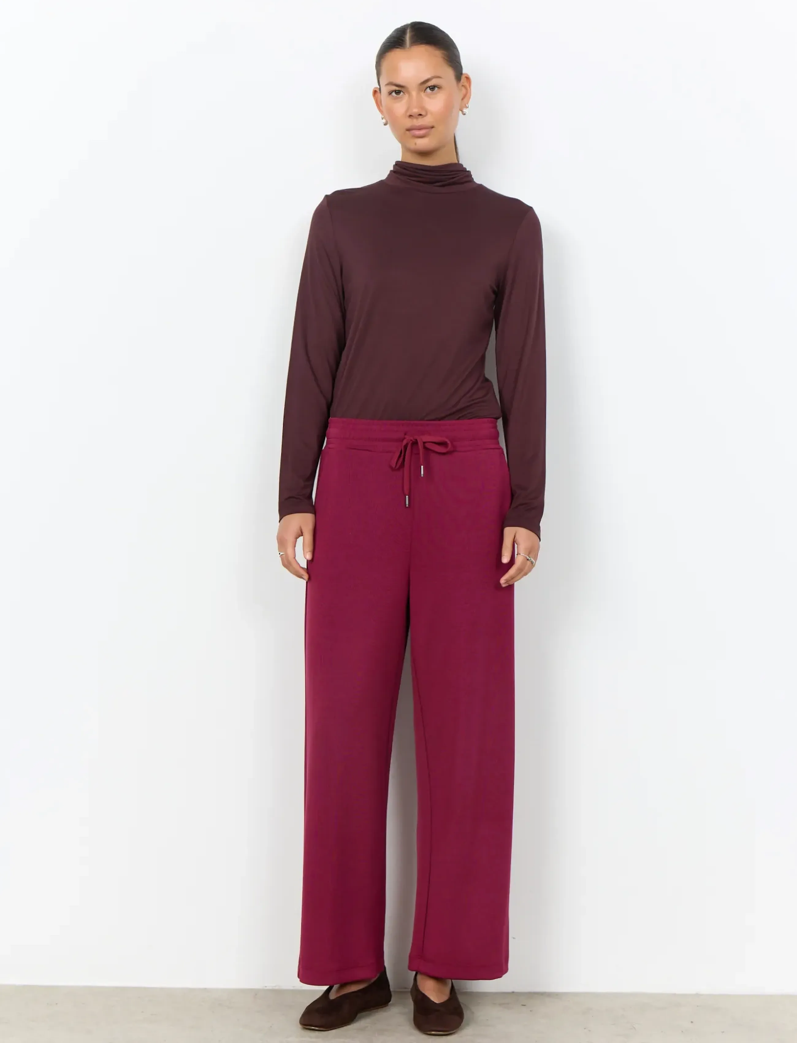 Soyaconcept - SC-MARICA - langärmlige tops - 8980 chocolate plum - 4