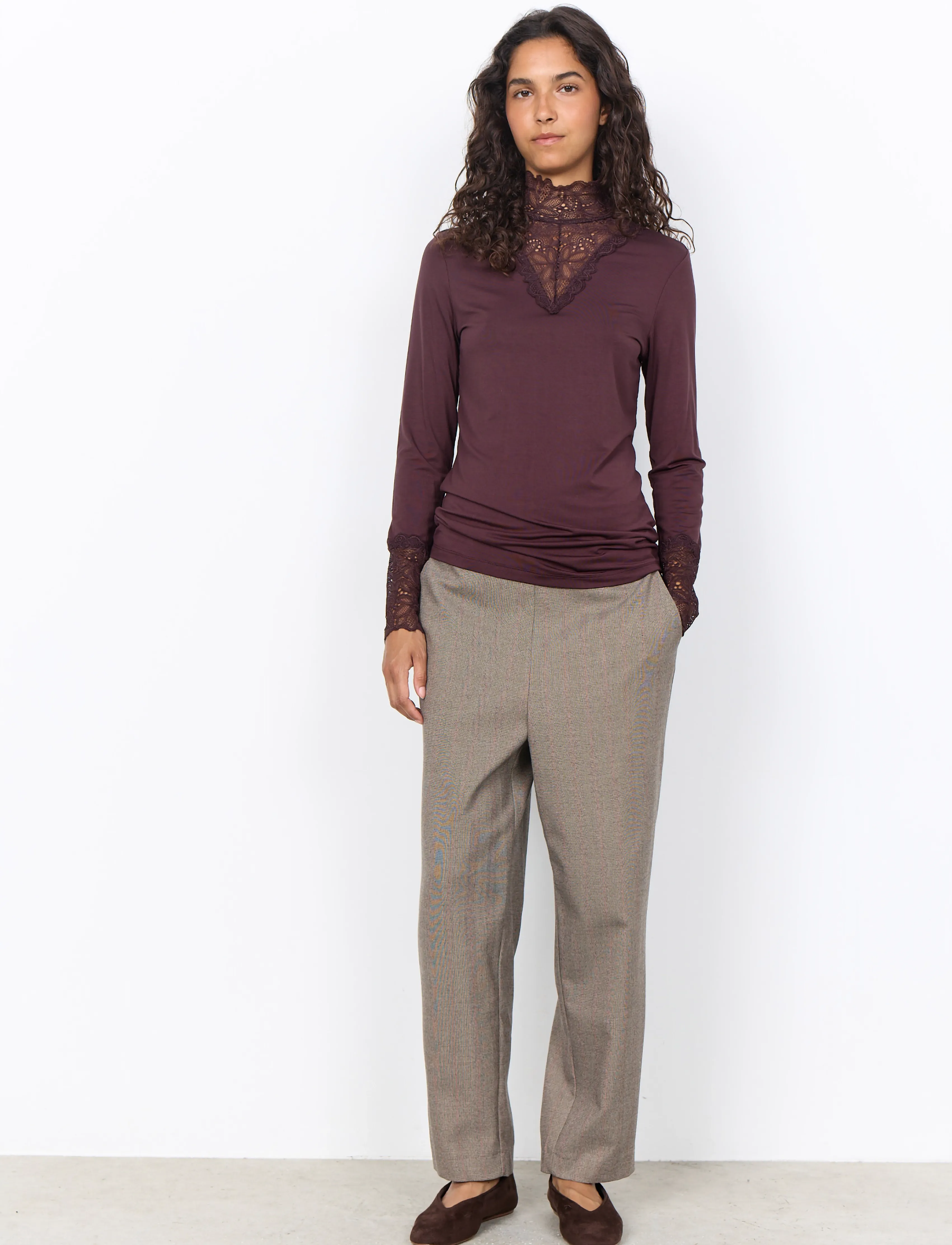 Soyaconcept - SC-MARICA - langärmlige tops - 8980 chocolate plum - 3