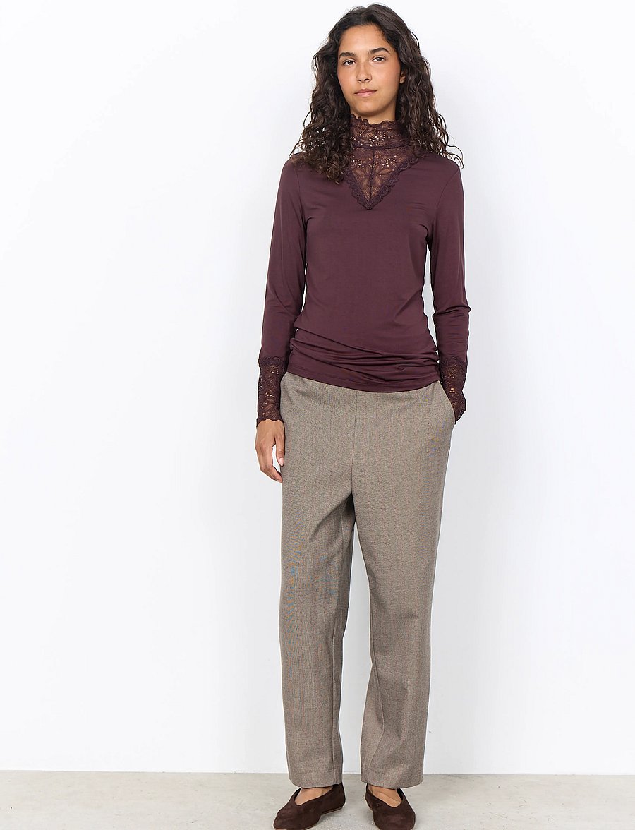 Soyaconcept - SC-MARICA - langärmlige tops - 8980 chocolate plum - 3