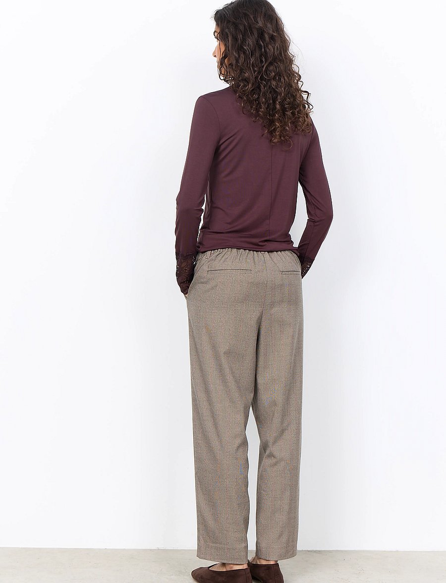 Soyaconcept - SC-MARICA - langärmlige tops - 8980 chocolate plum - 4