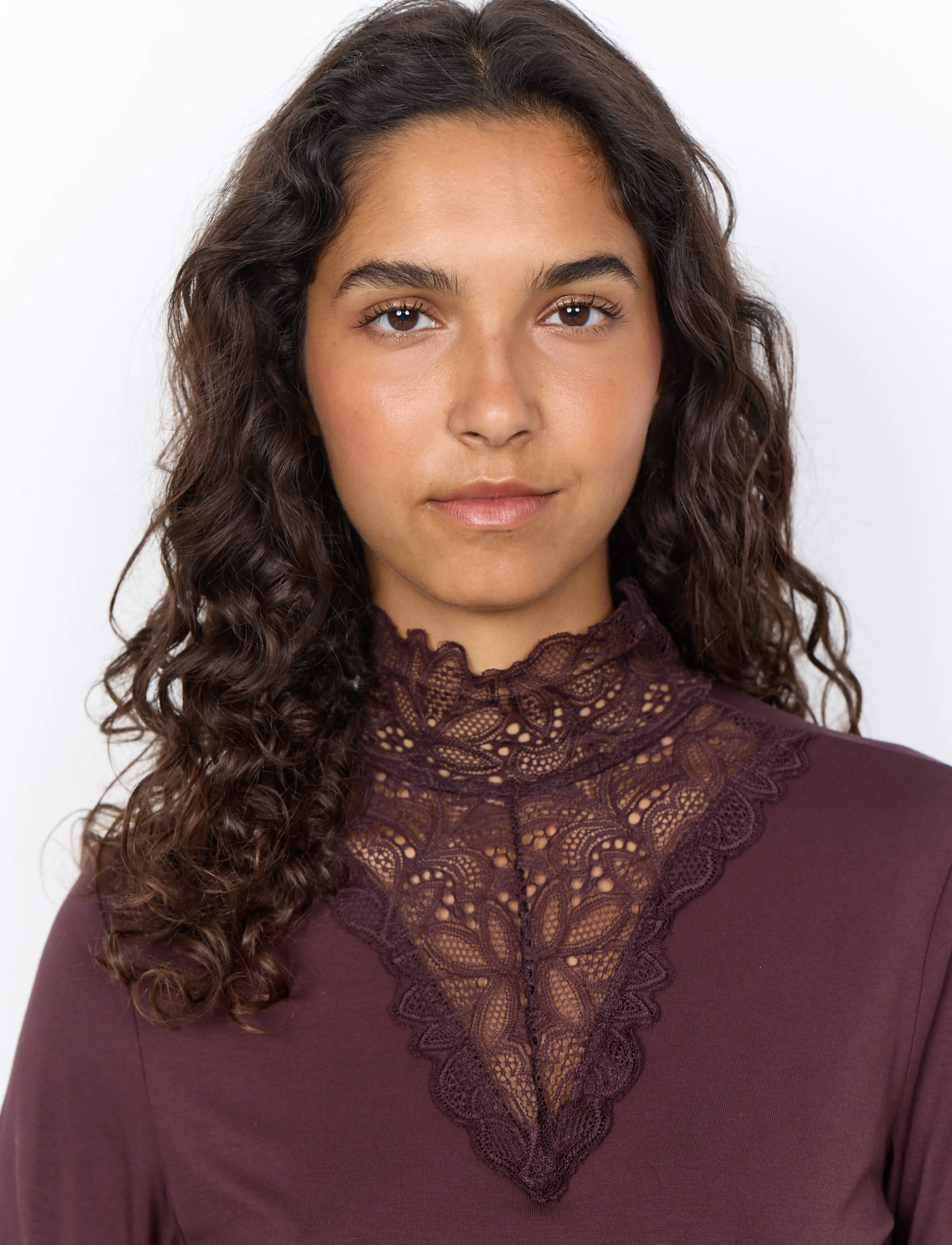 Soyaconcept - SC-MARICA - langärmlige tops - 8980 chocolate plum - 5