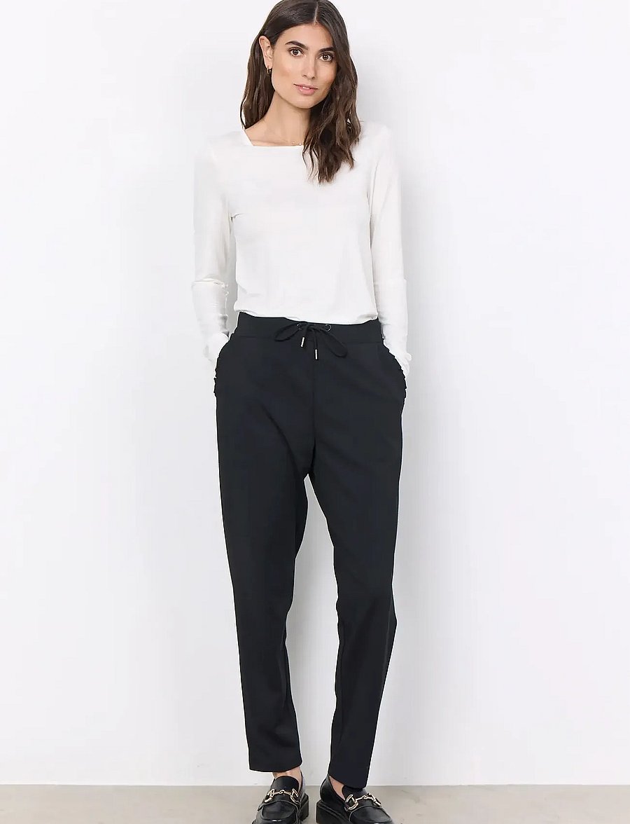 Soyaconcept - SC-SIHAM - hose mit geradem bein - black - 0