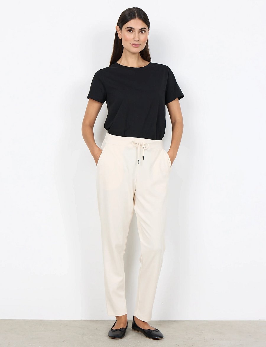 Soyaconcept - SC-SIHAM - straight leg trousers - cream - 0