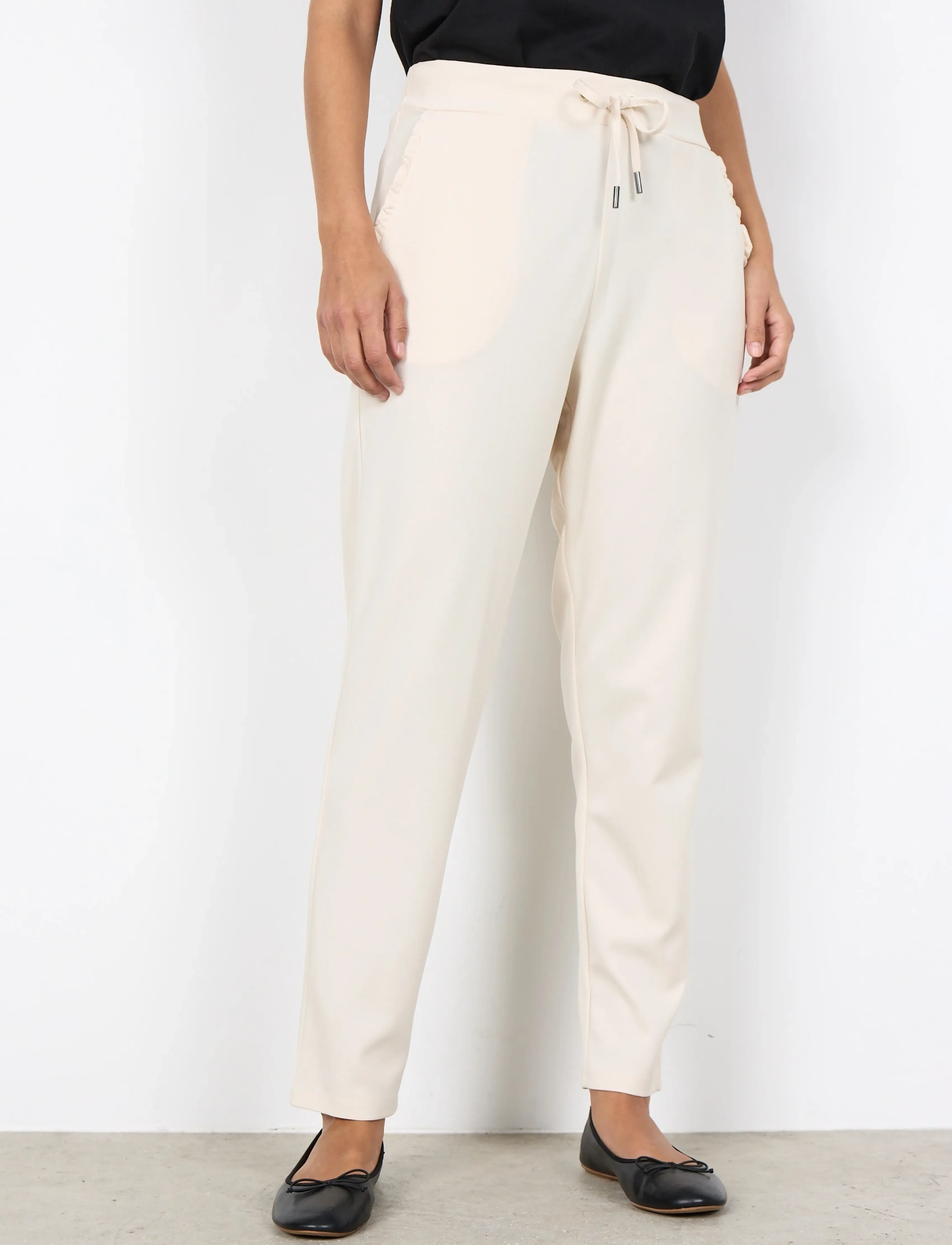 Soyaconcept - SC-SIHAM - straight leg trousers - cream - 3