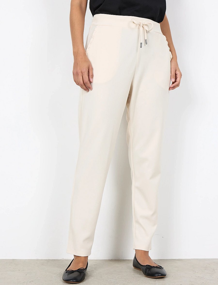 Soyaconcept - SC-SIHAM - straight leg trousers - cream - 3