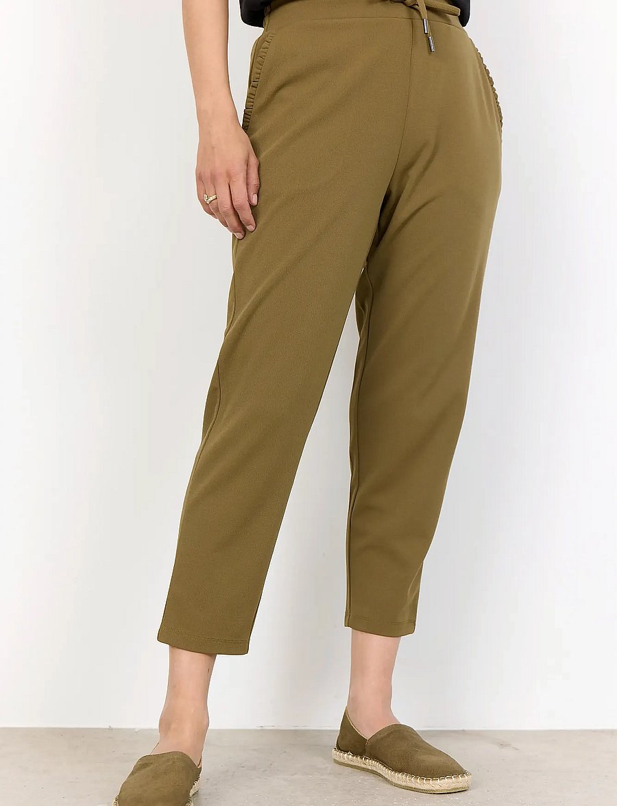 Soyaconcept - SC-SIHAM - slim fit bukser - 7230 misty olive - 4