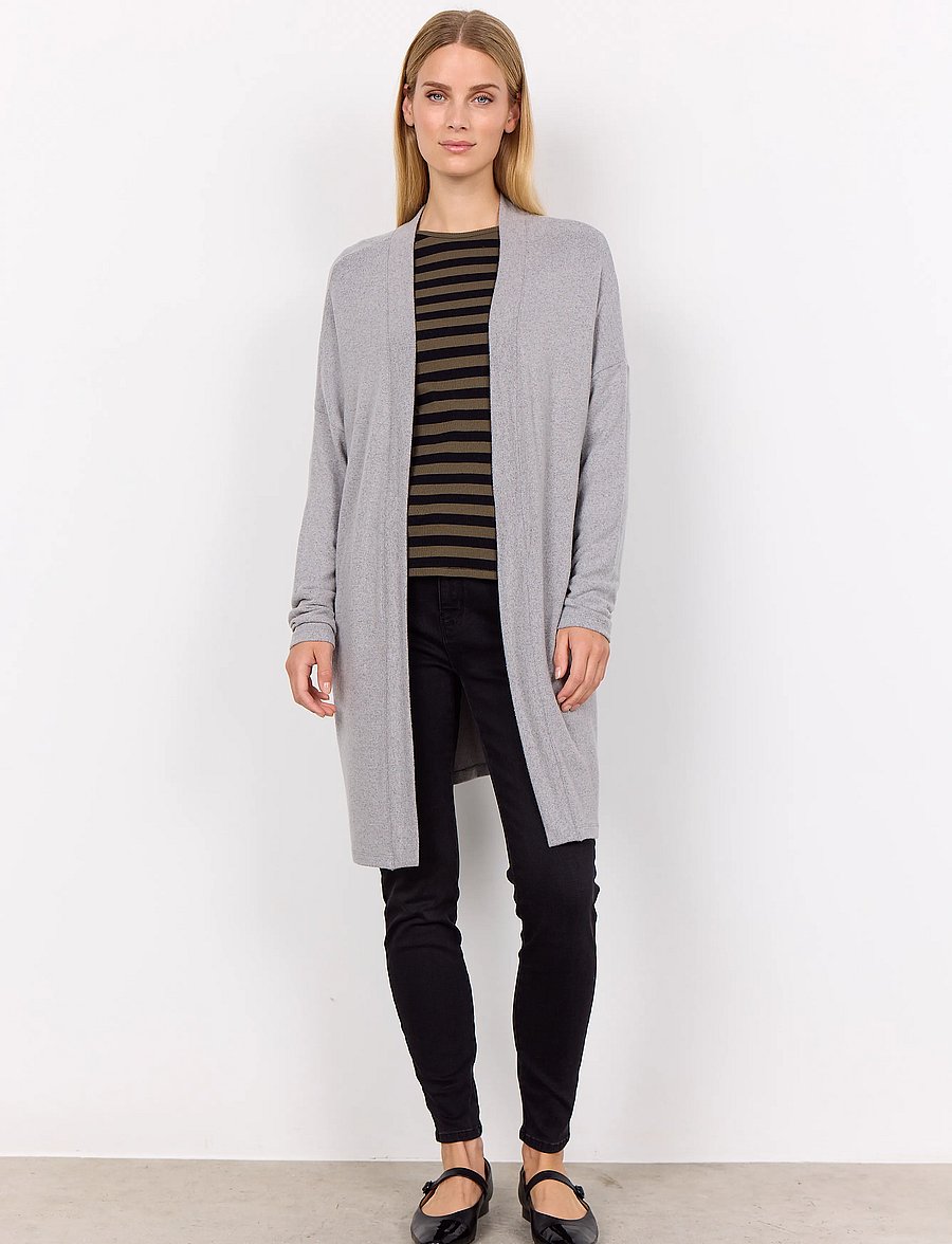 Soyaconcept - SC-BIARA - strickjacken - 99470 med. grey melange - 4
